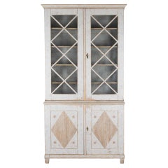 Late 19th Century Swedish Astral Glazed Bookcase