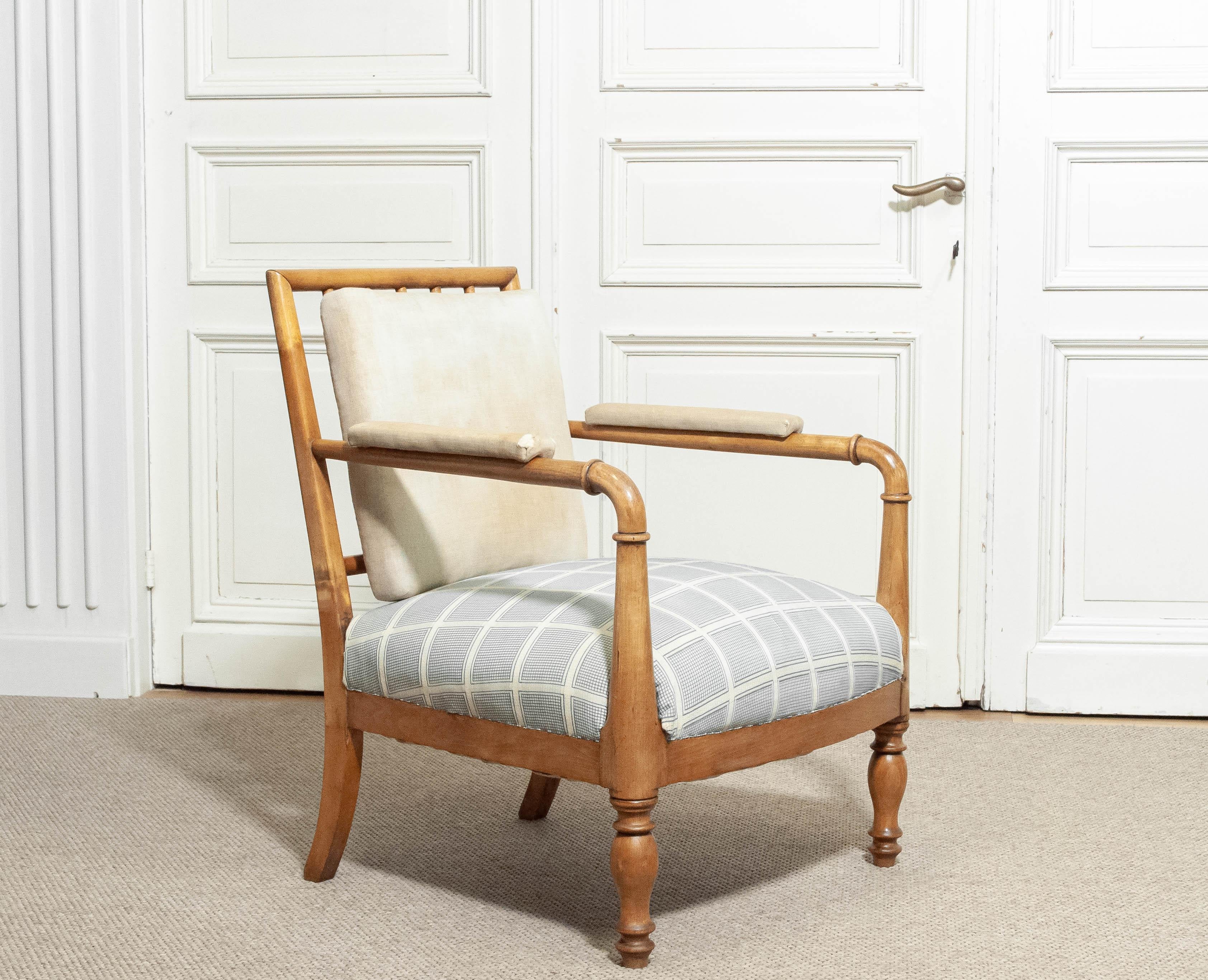 Fauteuil Biedermeier suédois de la fin du XIXe siècle en vente 2