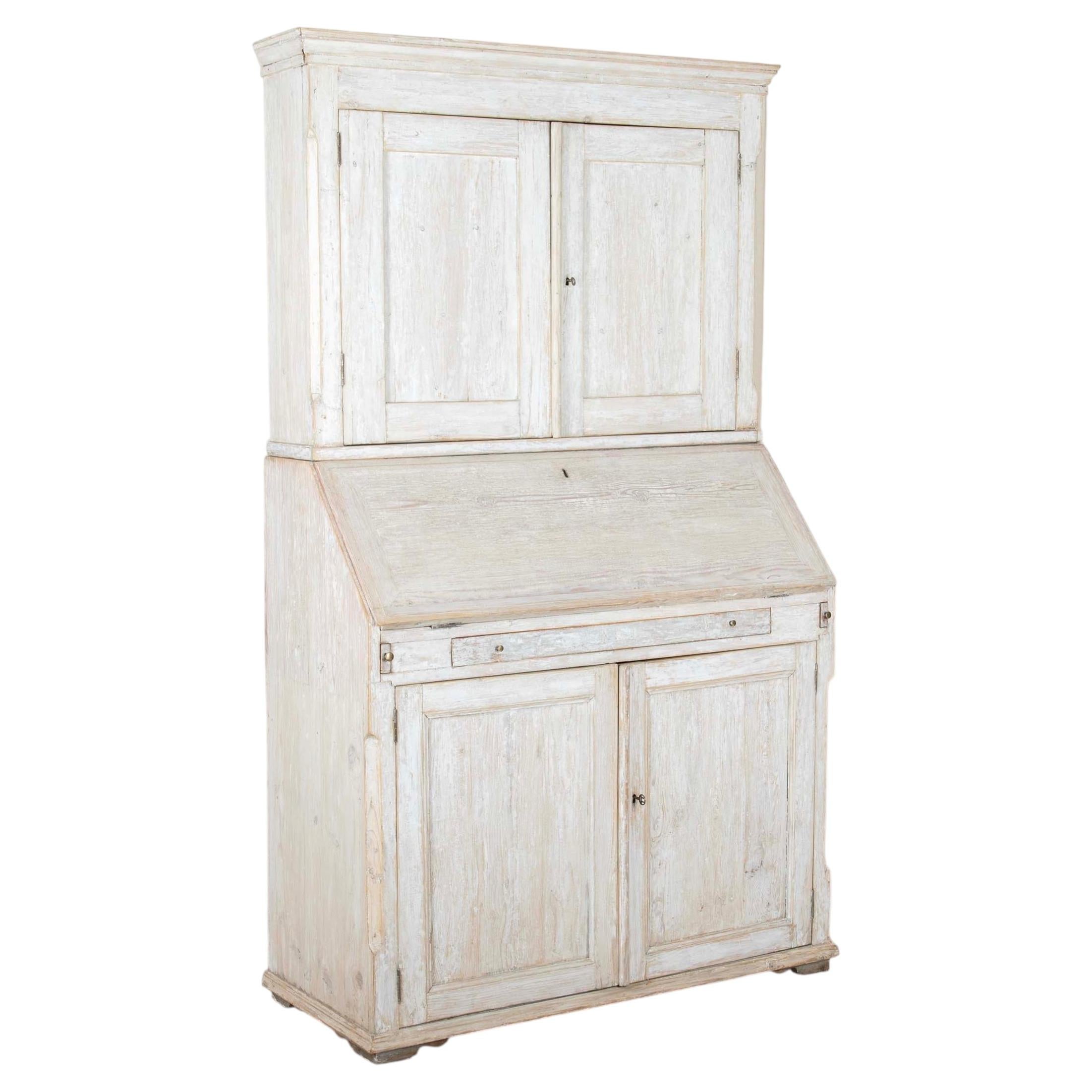 Late 19th Century Swedish Bureau Bookcase For Sale