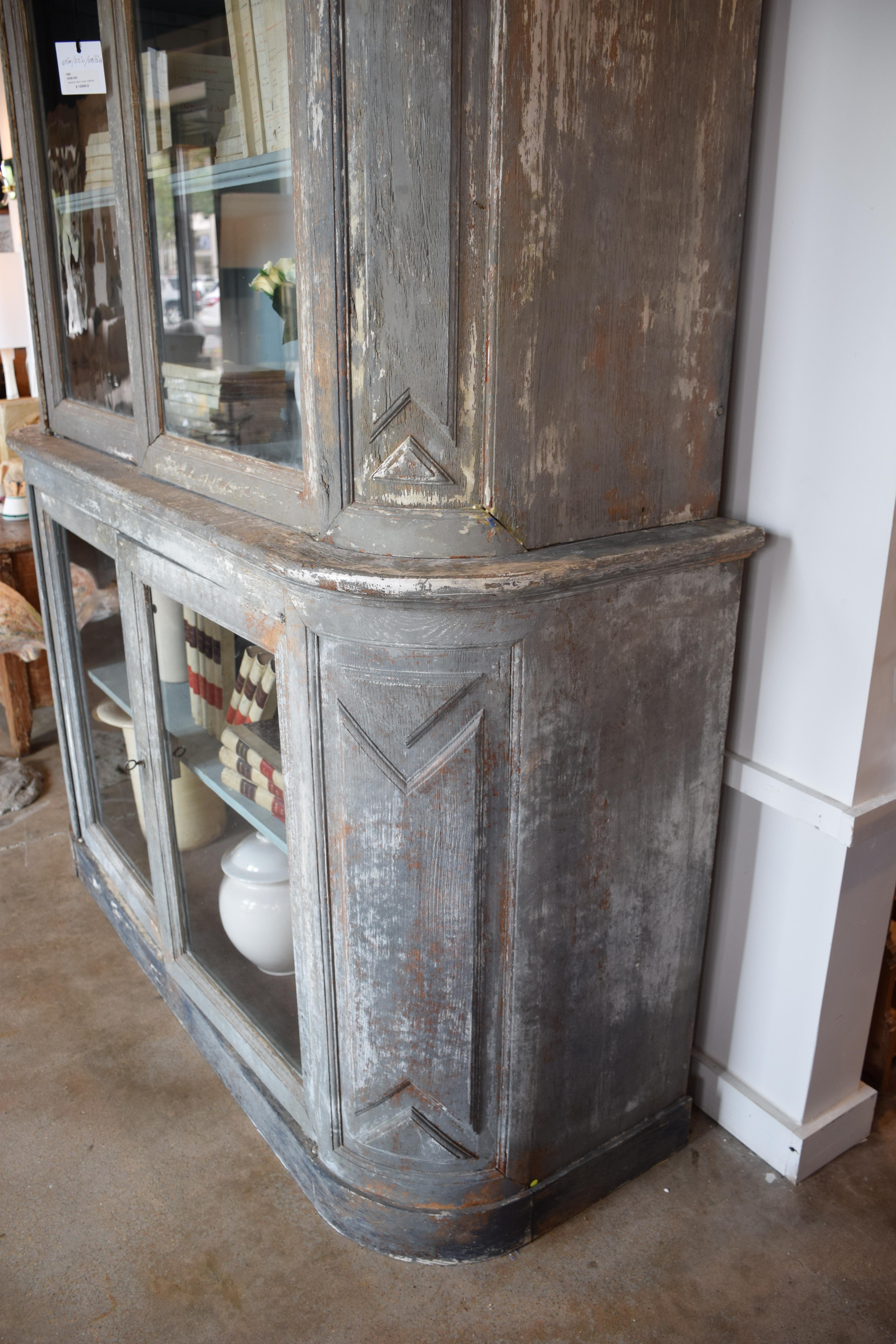 Late 19th Century Swedish Deux Corps Cabinet In Good Condition In Houston, TX