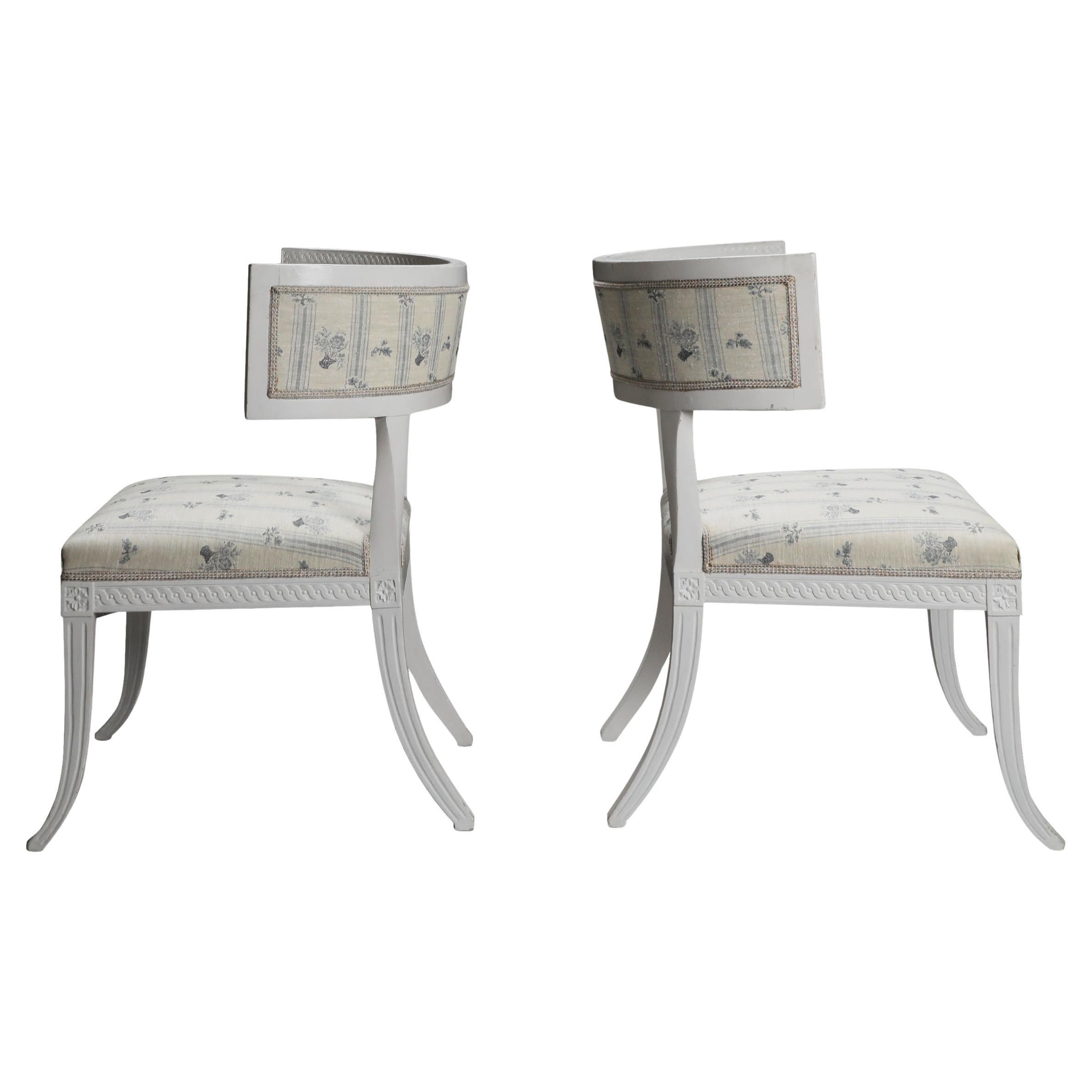 Late 19th Century Swedish Gustavian Klismos Chairs