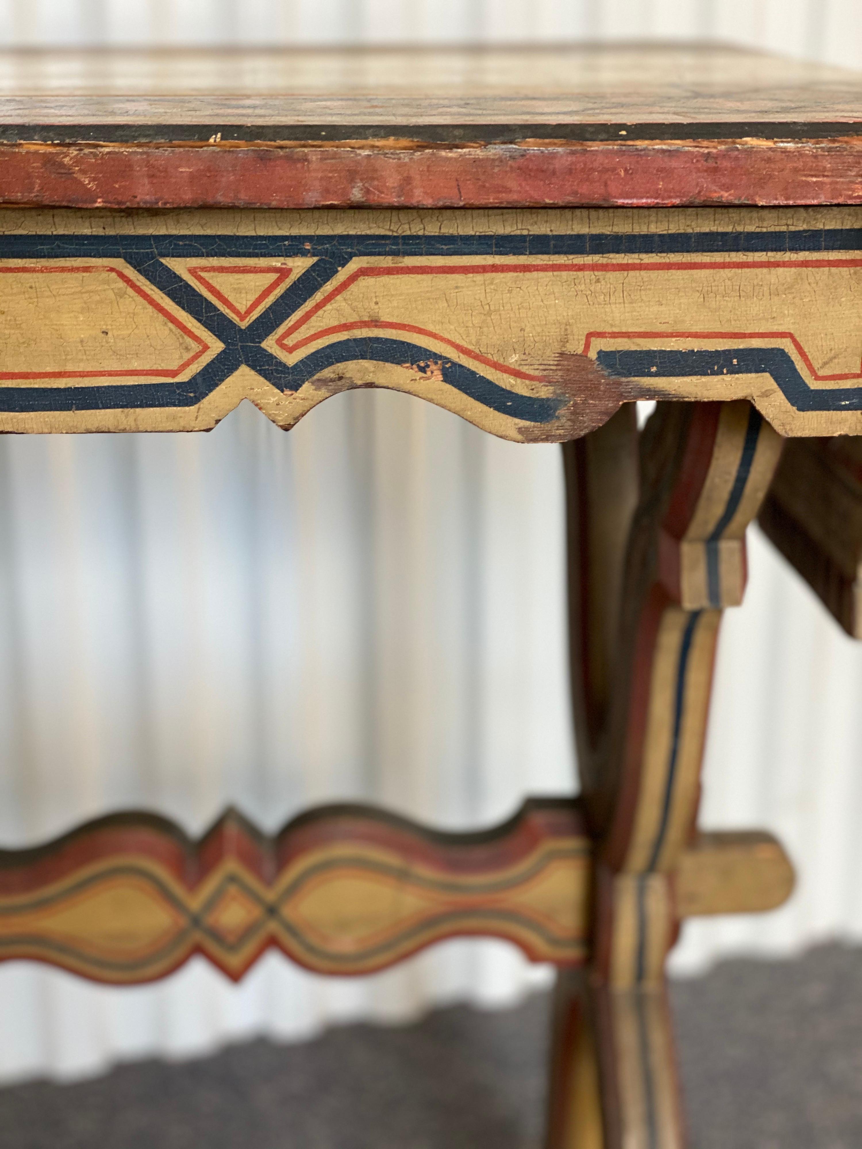 Late 19th Century Swedish Painted Console Table 11