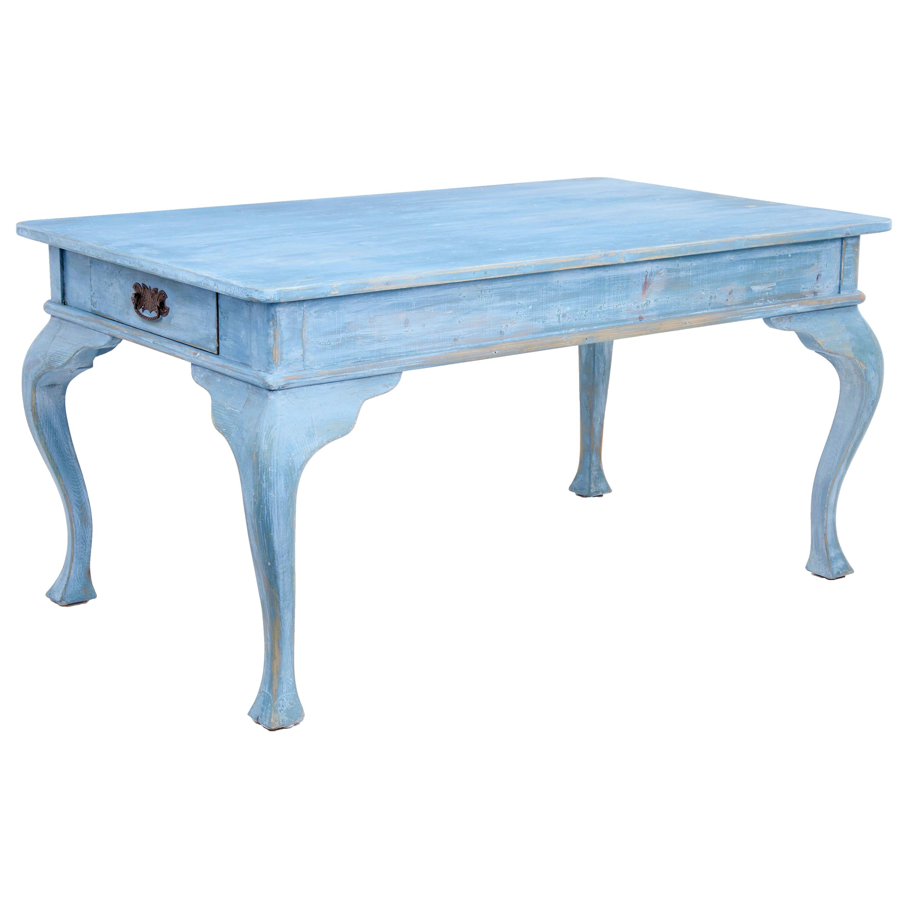 Late 19th Century Swedish Painted Kitchen Dining Table