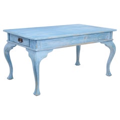 Late 19th Century Swedish Painted Kitchen Dining Table Used Late 19th Century Swedish Painted Kitchen Dining Table