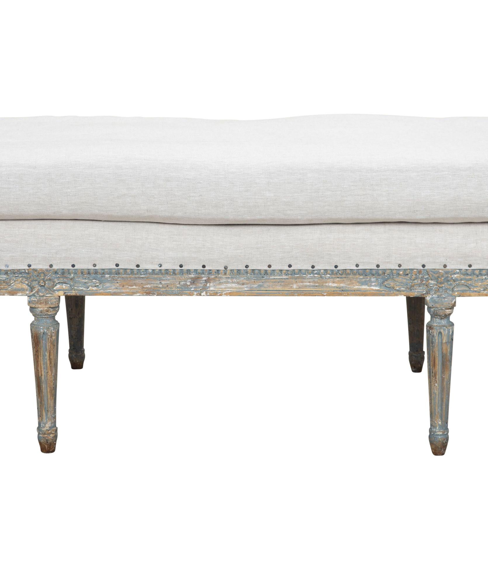 Bois Lit de jour Gustavien de la fin du 19ème siècle, période suédoise en vente