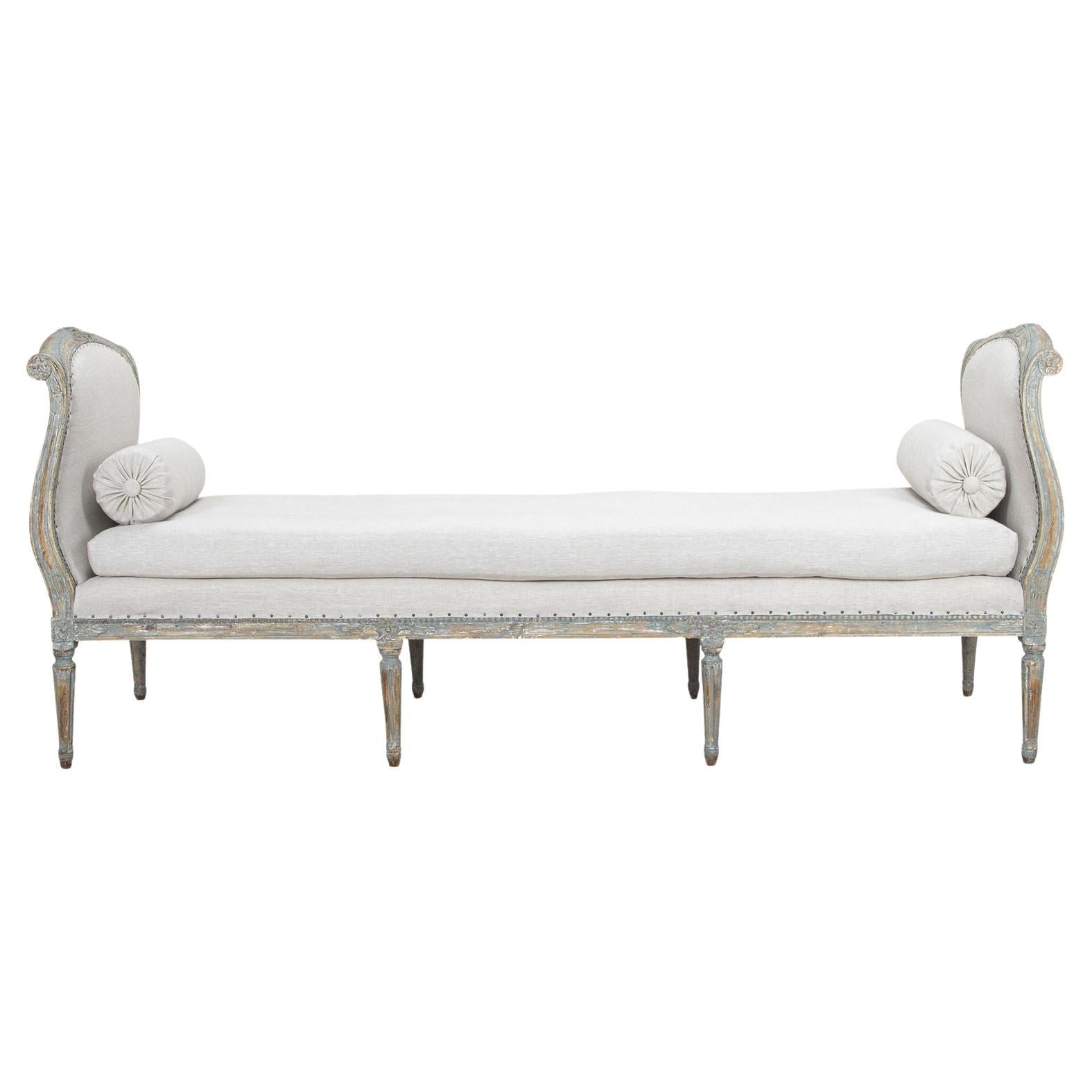 Lit de jour Gustavien de la fin du 19ème siècle, période suédoise