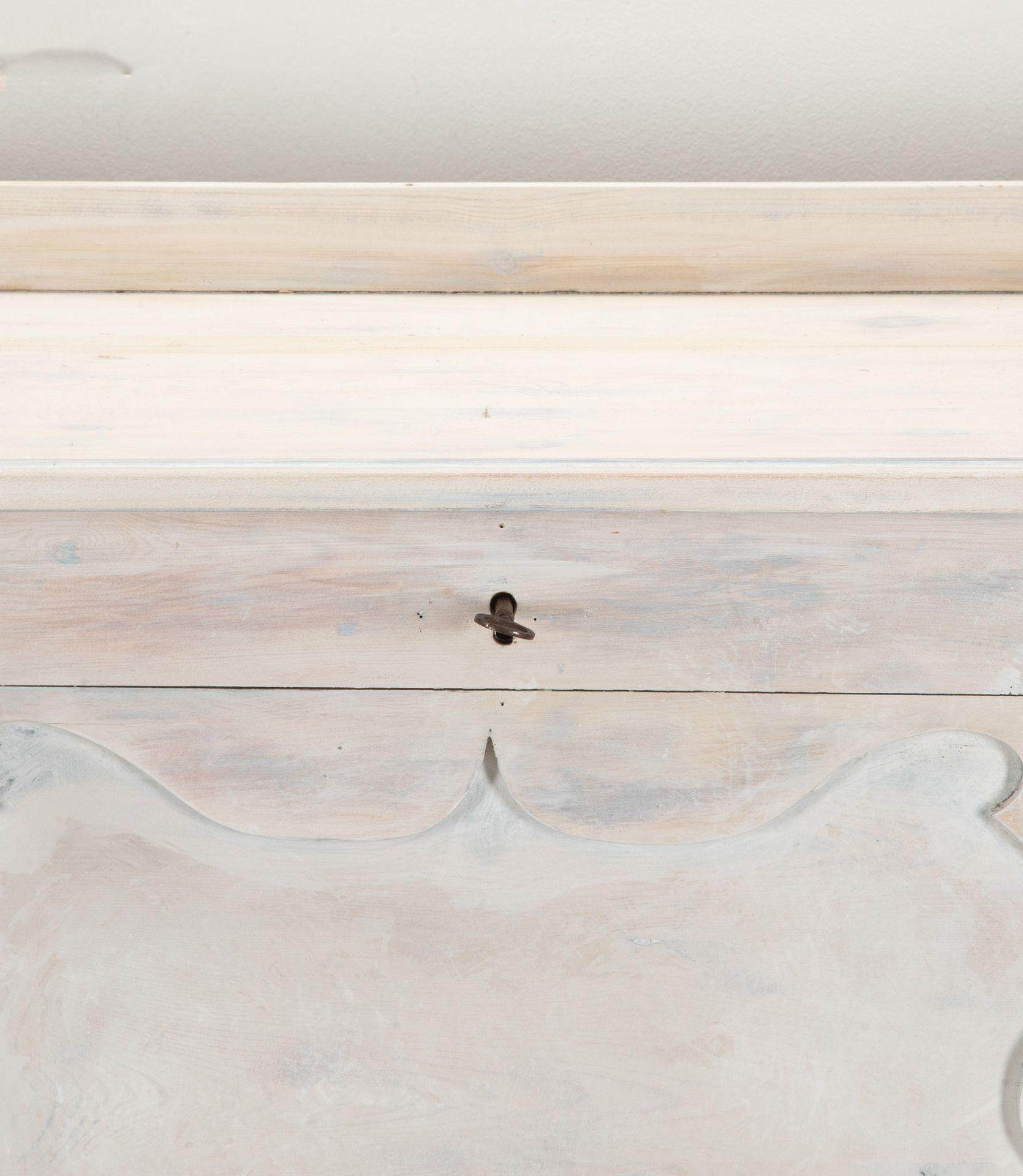 Late 19th Century Swedish Pine Secretaire with Fall-Front Desk Top For Sale 9