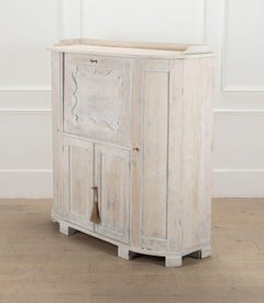 Late 19th Century Swedish Pine Secretaire with Fall-Front Desk Top