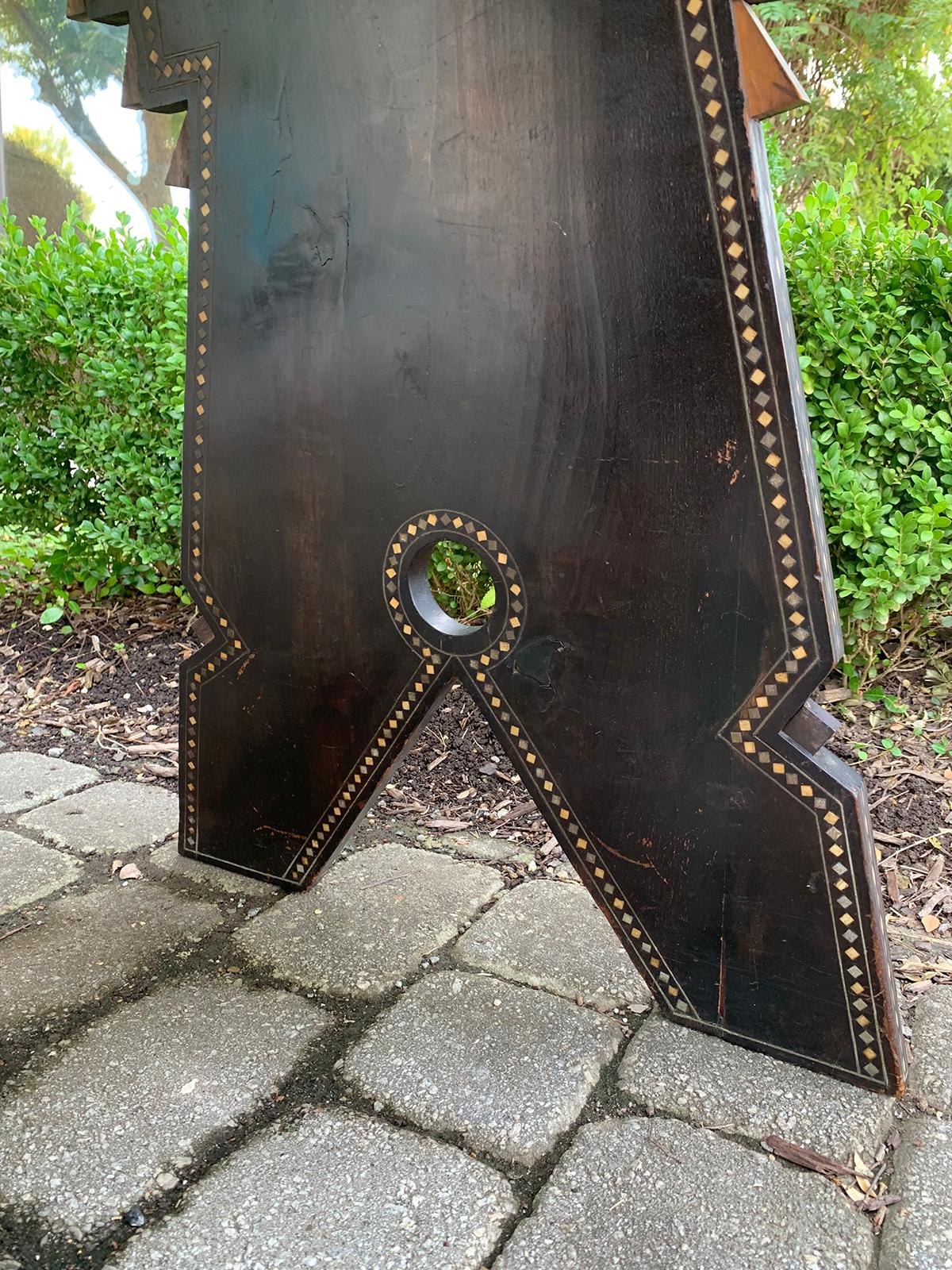 Late 19th Century Syrian Side Table or Tea Table with Mother of Pearl Inlay 6