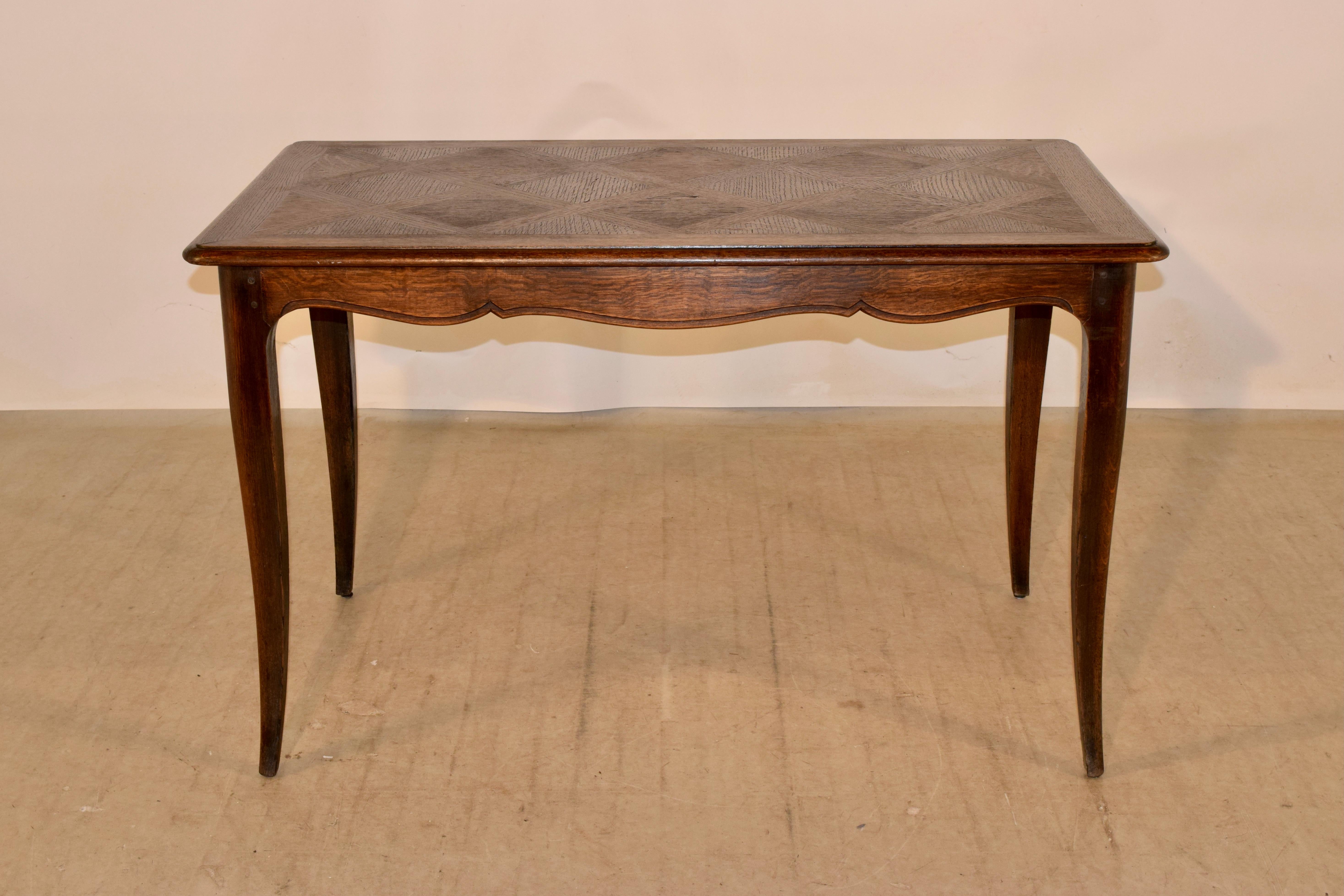 Napoleon III Late 19th Century Table with Parquetry Top For Sale