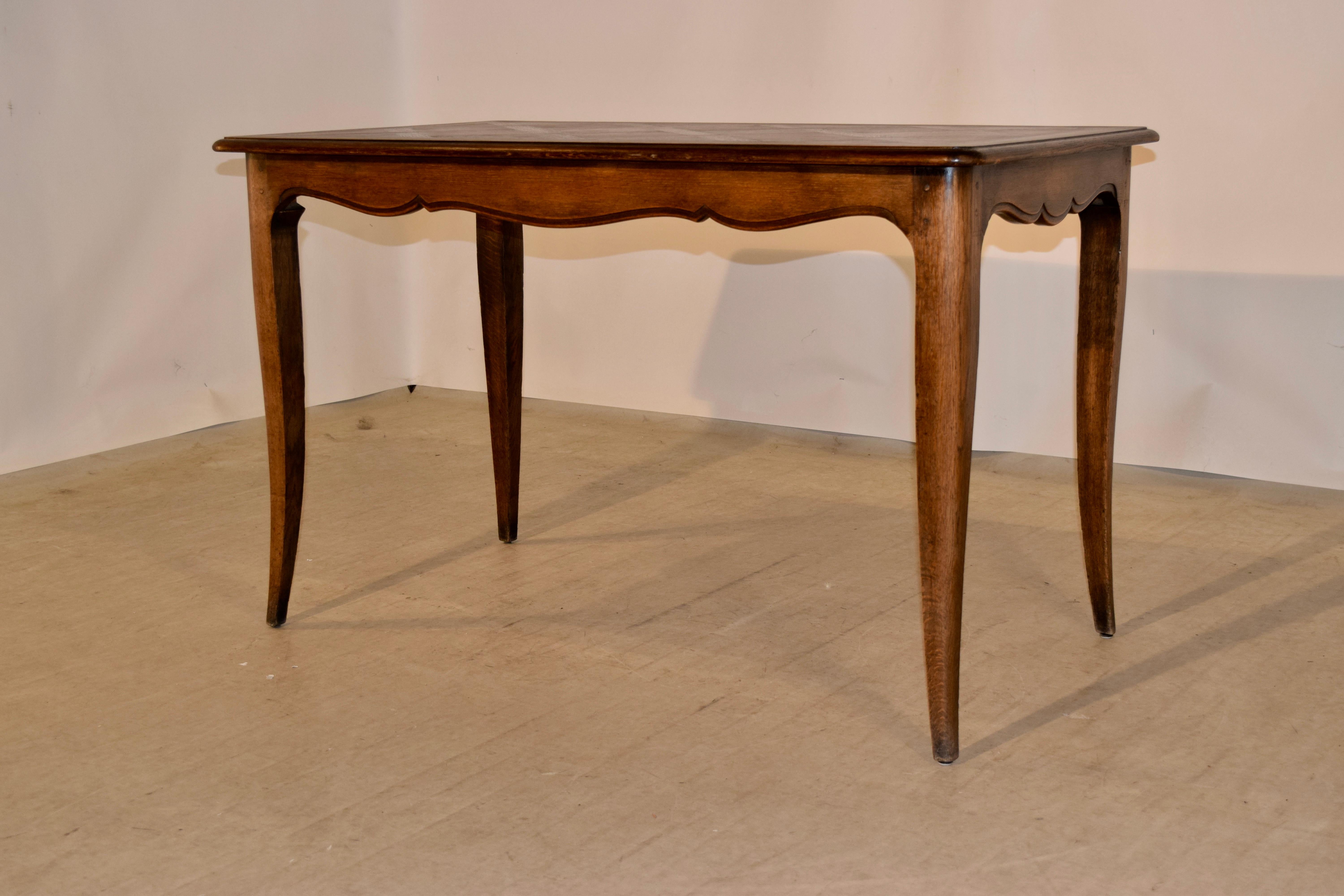 Late 19th Century Table with Parquetry Top (Französisch)