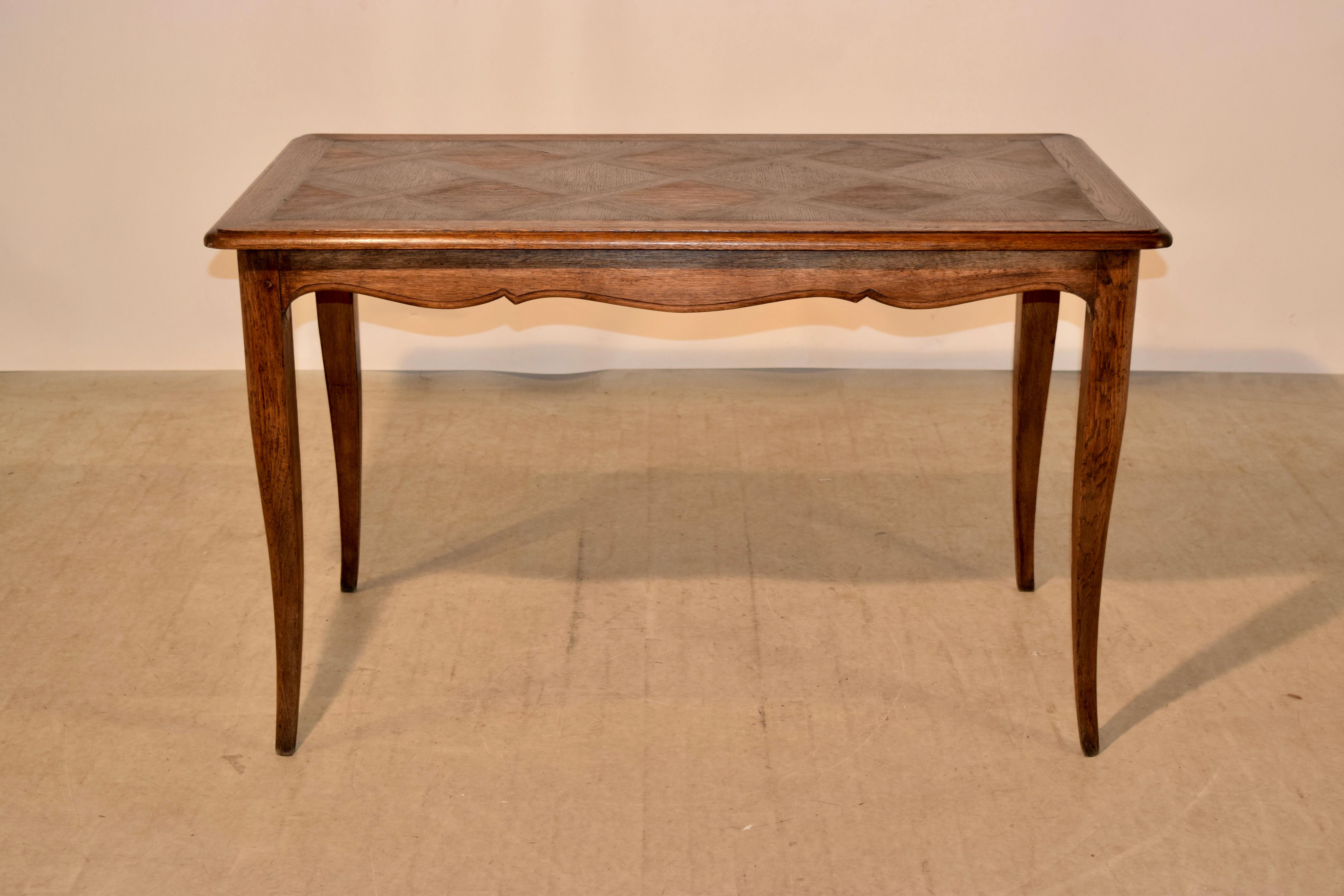 Late 19th Century Table with Parquetry Top 1