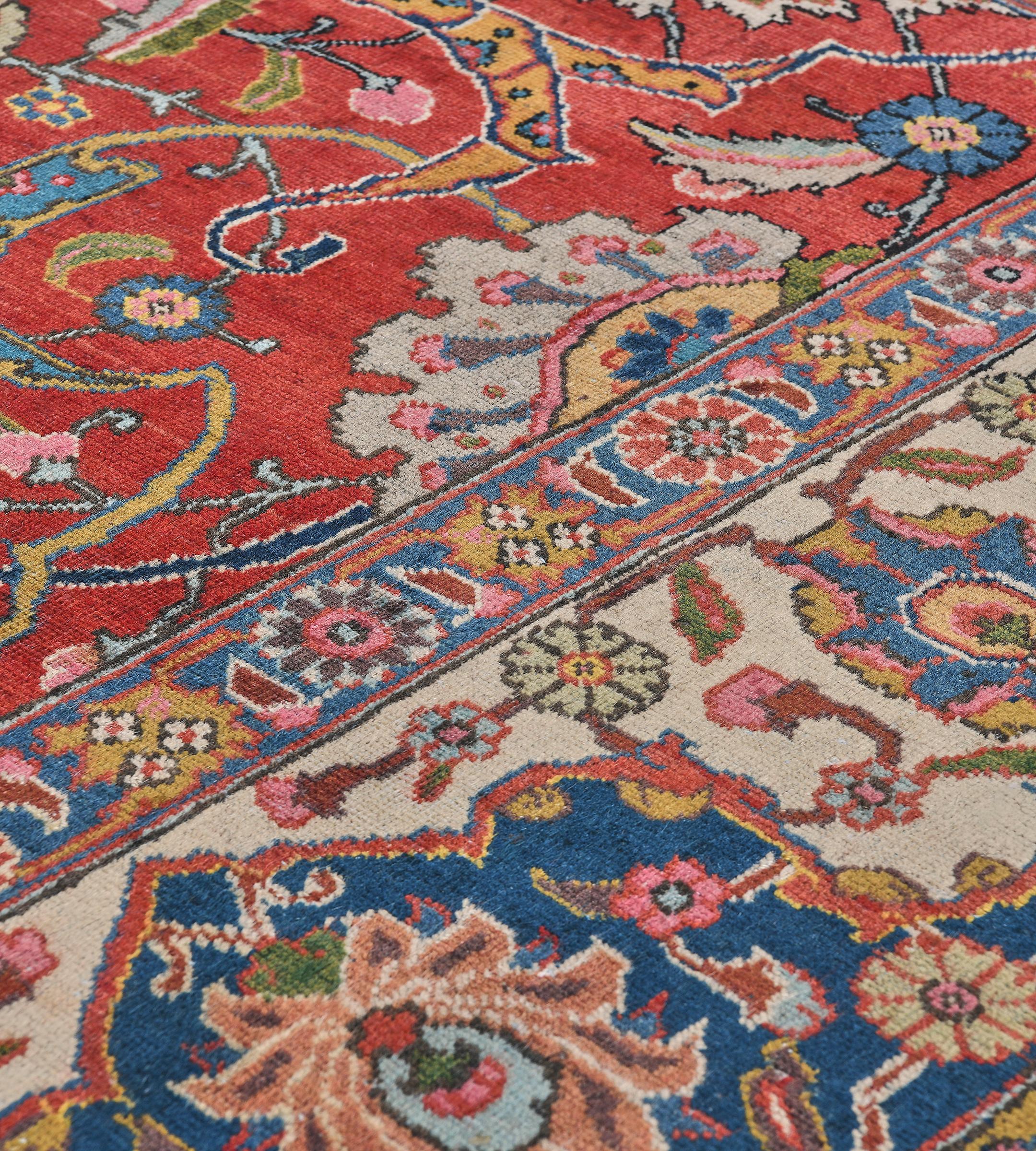 XIXe siècle Tapis de Tabriz de la fin du 19e siècle du nord-ouest de la Perse en vente