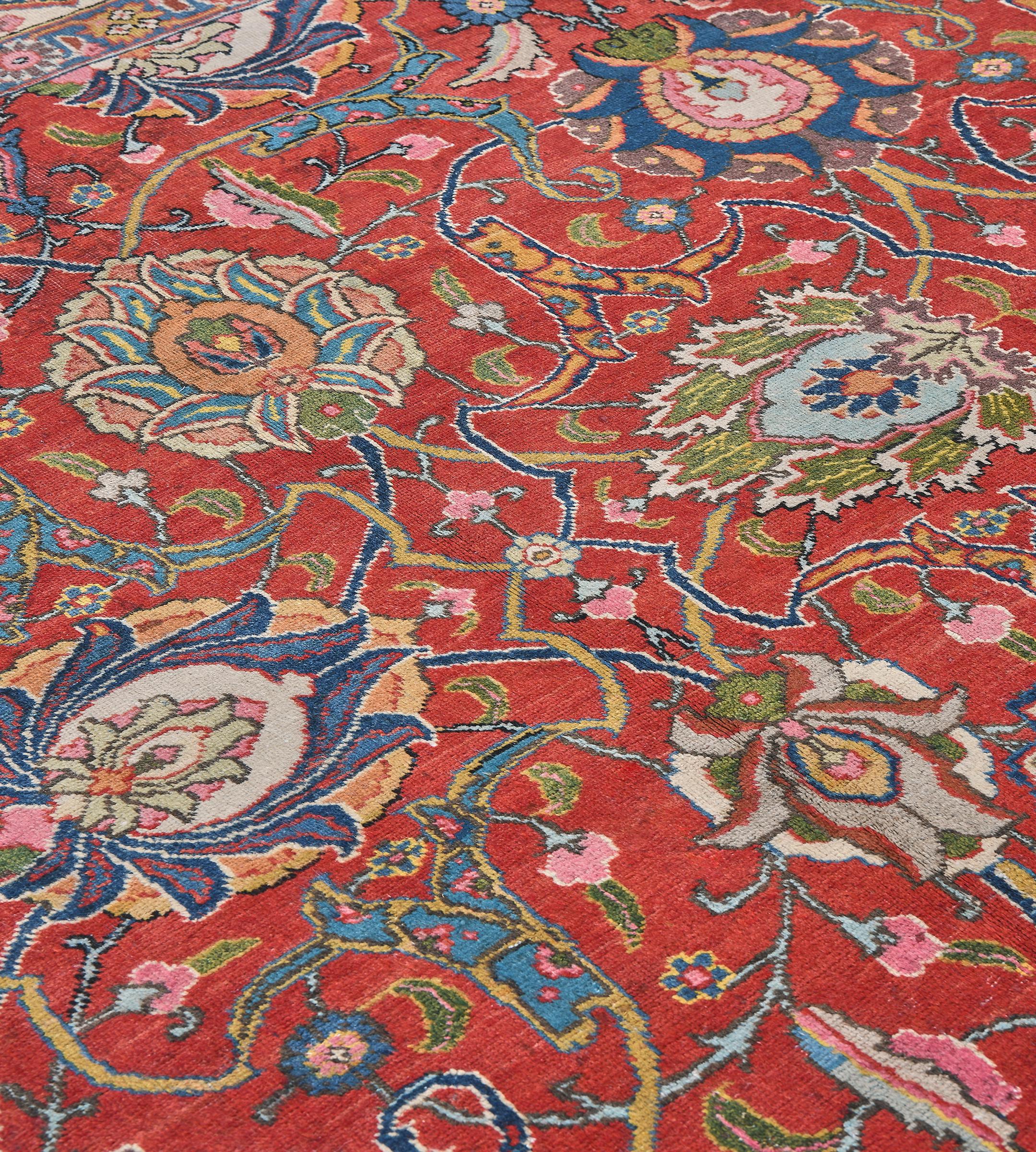 Laine Tapis de Tabriz de la fin du 19e siècle du nord-ouest de la Perse en vente