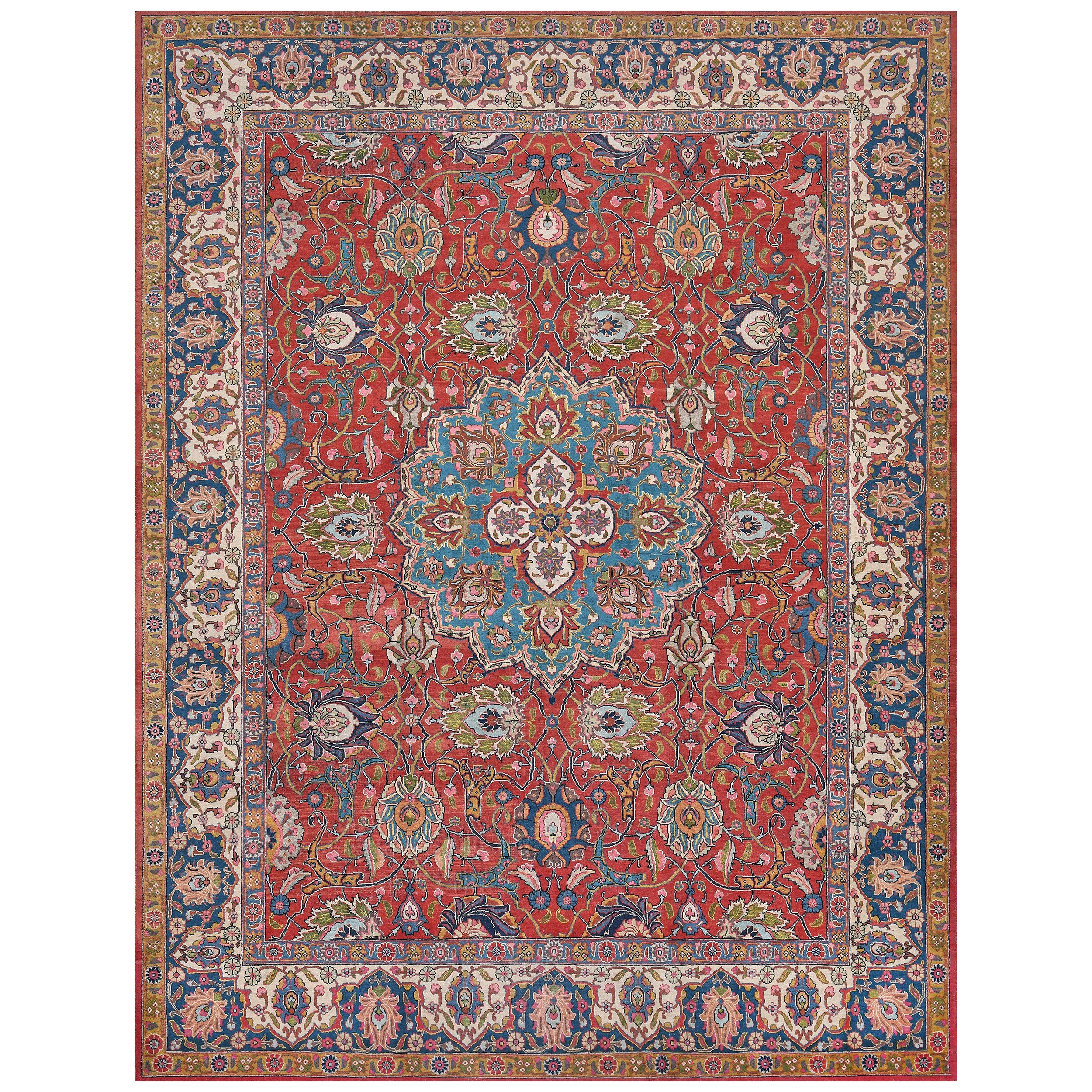 Late 19th Century Tabriz Rug from North West Persia For Sale