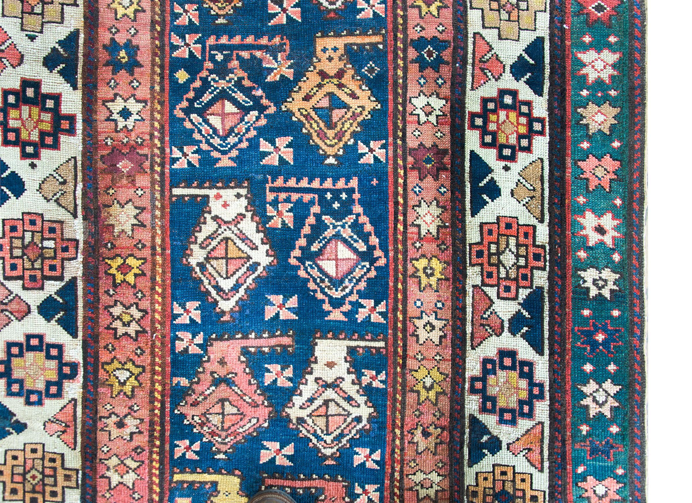 Hand-Knotted Late 19th Century Talesh Runner For Sale