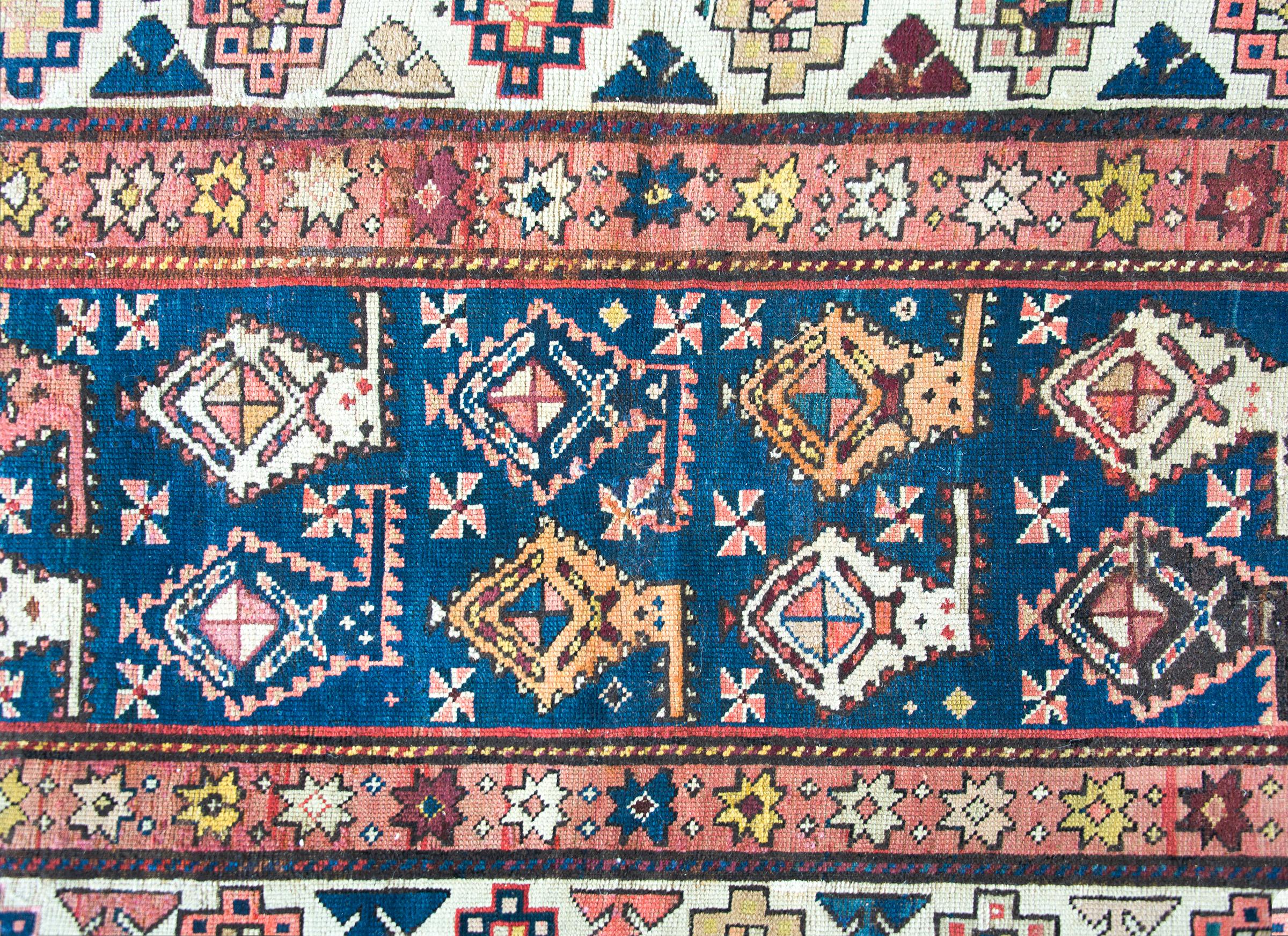 Wool Late 19th Century Talesh Runner For Sale