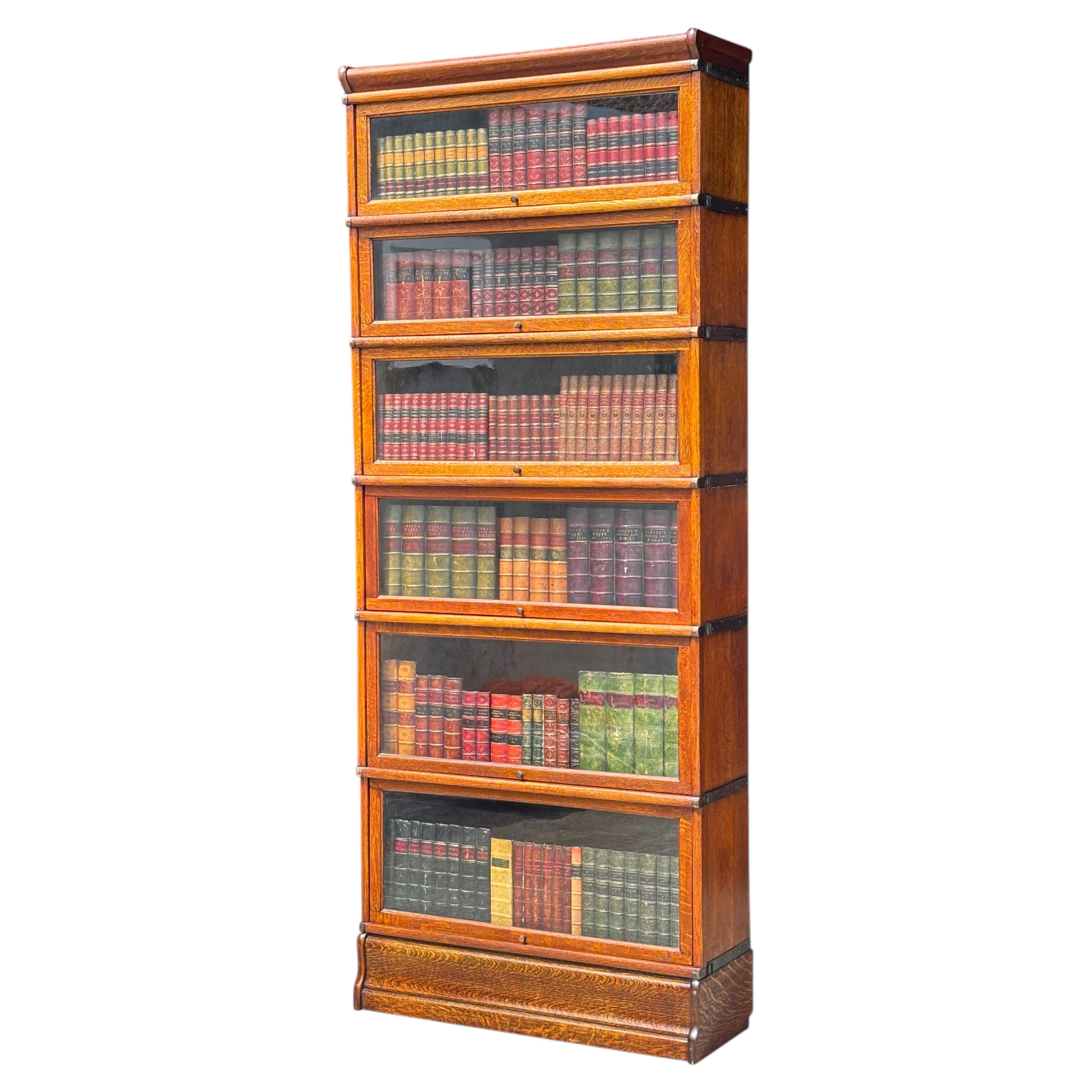 Late 19th Century Tall Oak Globe Wernicke Bookcase