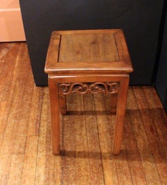 Late 19th Century Teak Taboret Table