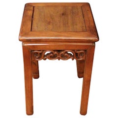Late 19th Century Teak Taboret Table