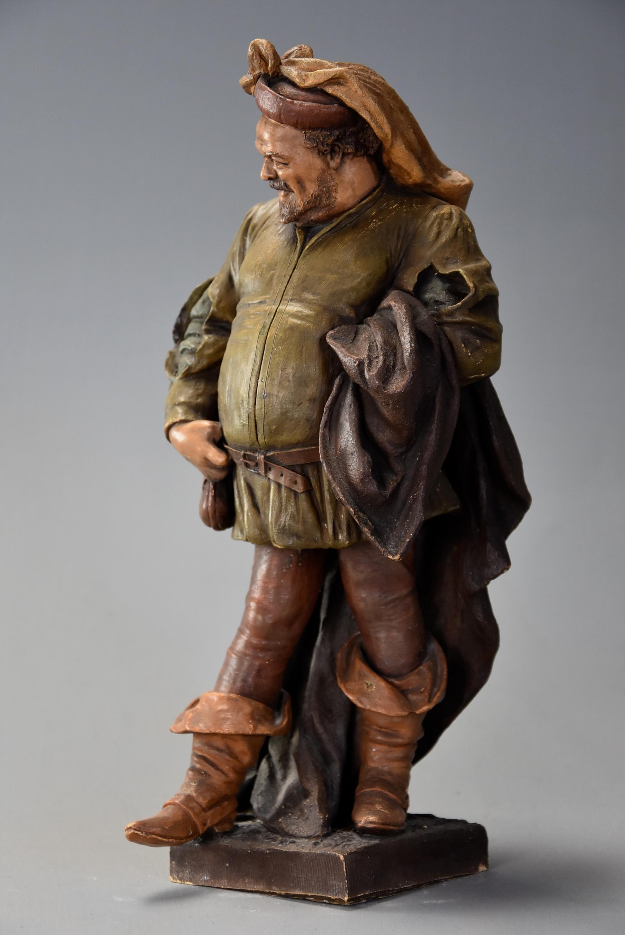 Late 19th Century Terracotta Figure of ‘Falstaff’ by Friedrich Goldscheider For Sale 2