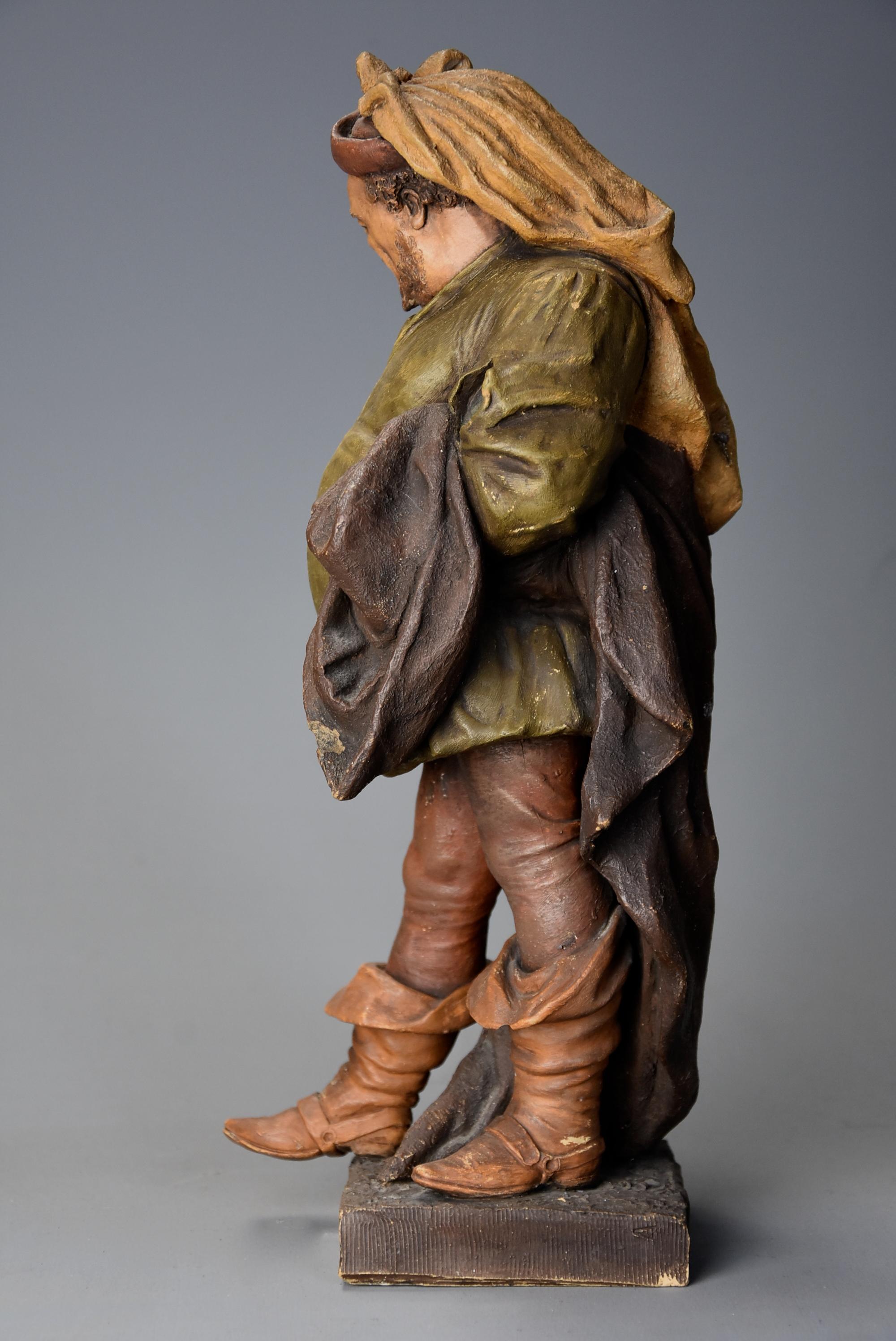 Late 19th Century Terracotta Figure of ‘Falstaff’ by Friedrich Goldscheider For Sale 3