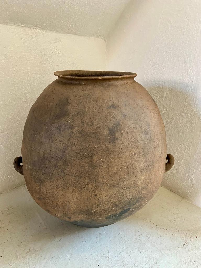 Rustic Late 19th Century Terracotta Jar from Mexico