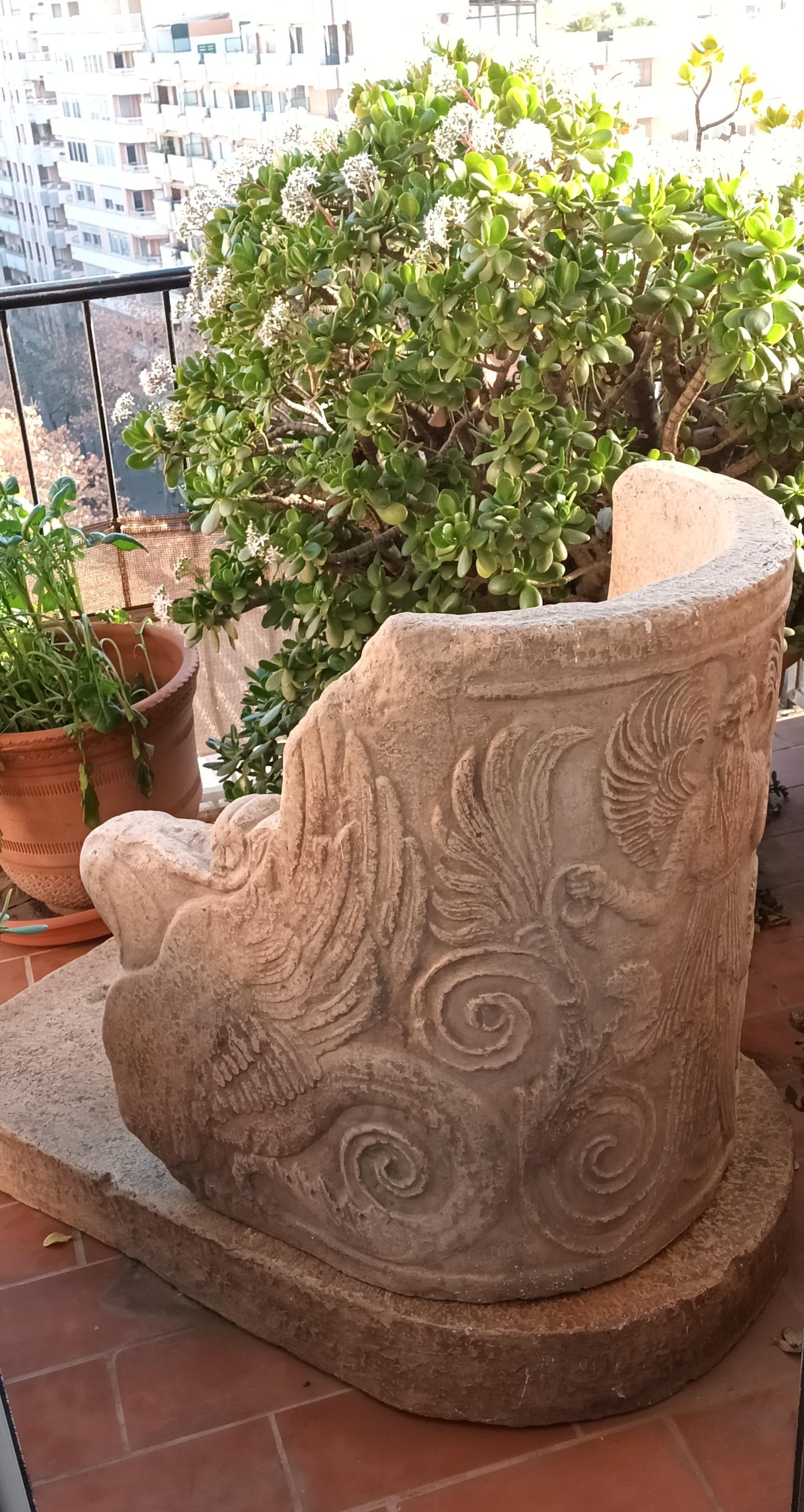Moulage Chaise trône en terre cuite de la fin du XIXe siècle provenant de l'atelier Mannifatura di Signa en vente