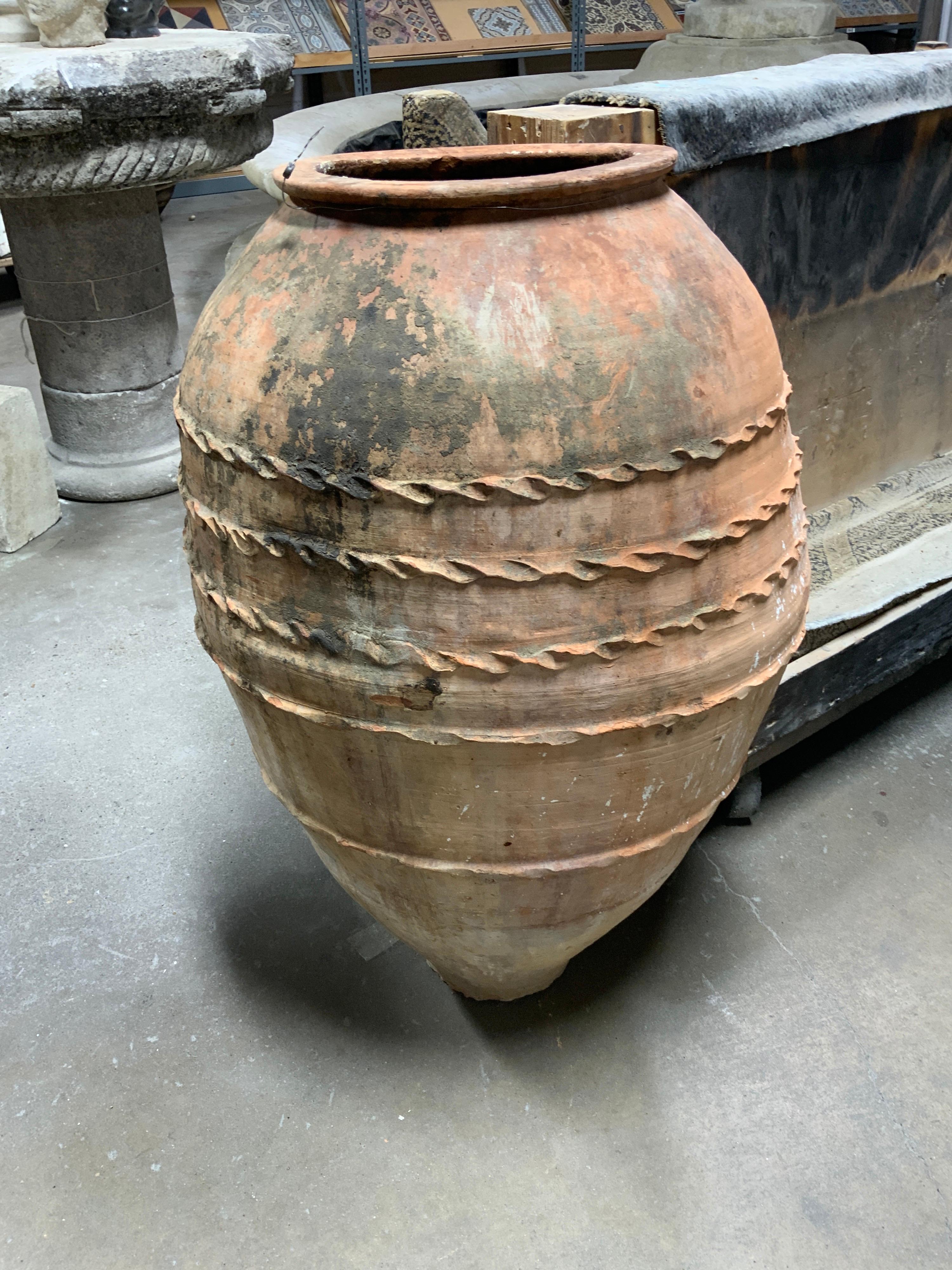Greek Late 19th Century Terracotta Vessel For Sale