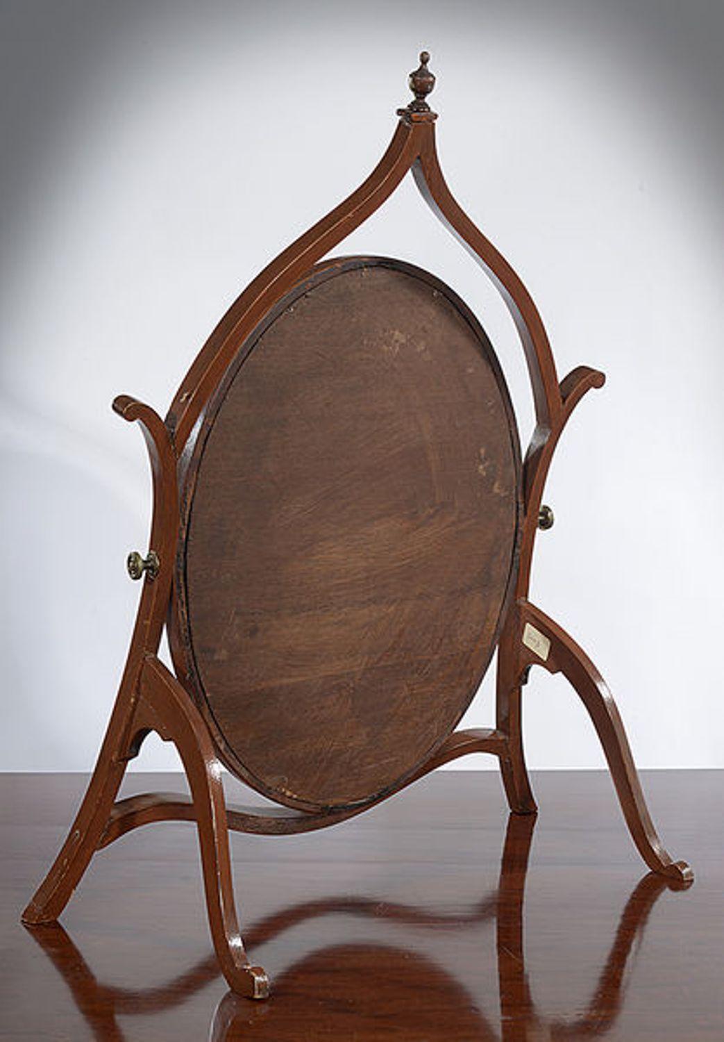 Hardwood Late 19th Century Toilet Mirror For Sale