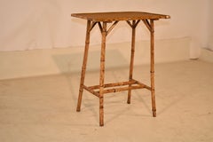 Late 19th Century Tortoise Bamboo Side Table