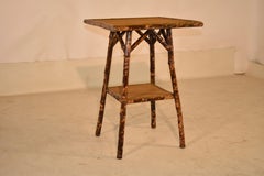 Late 19th Century Tortoise Bamboo Side Table