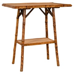 Late 19th Century Tortoise Bamboo Side Table