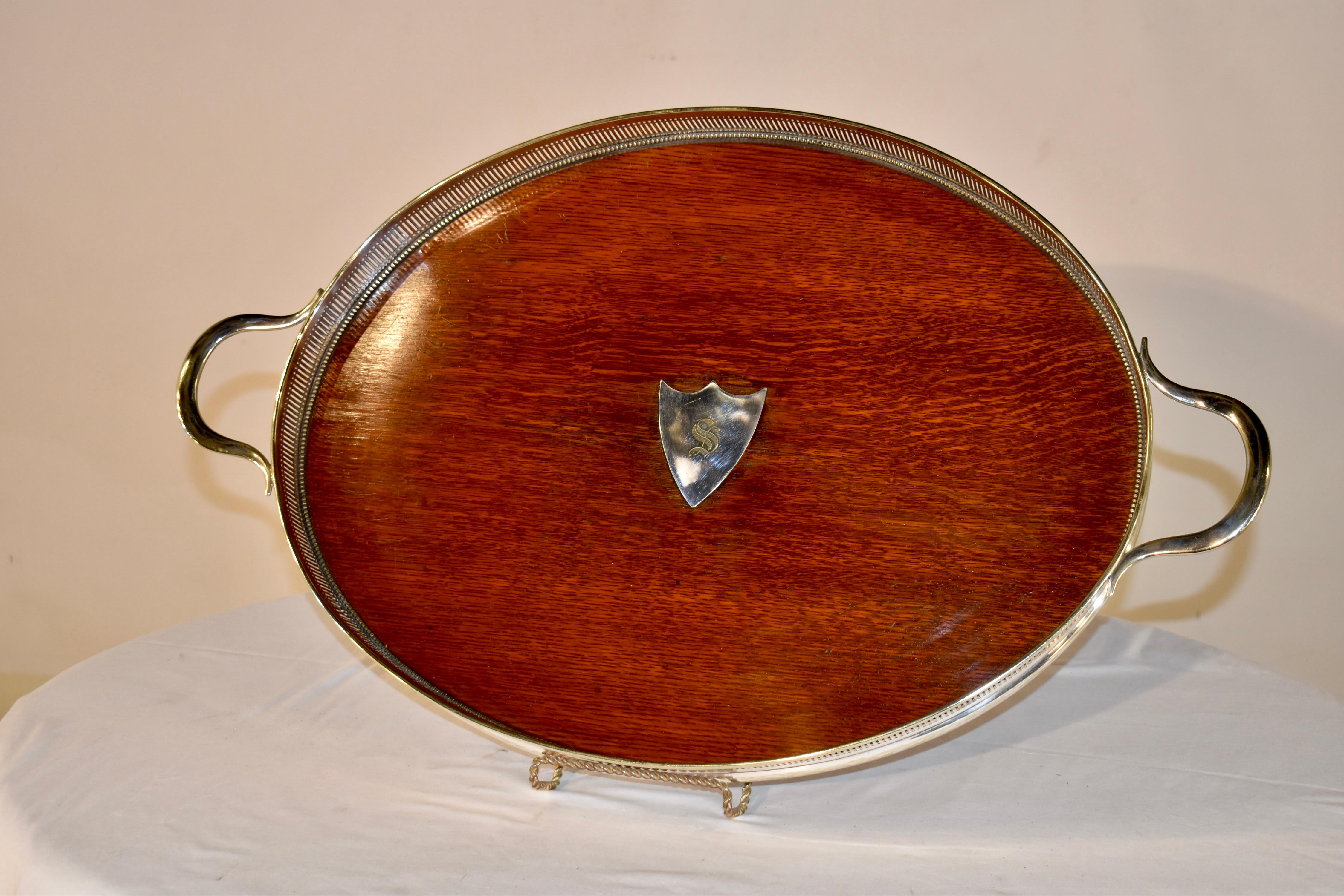 Victorian Late 19th Century Treen Gallery Tray For Sale
