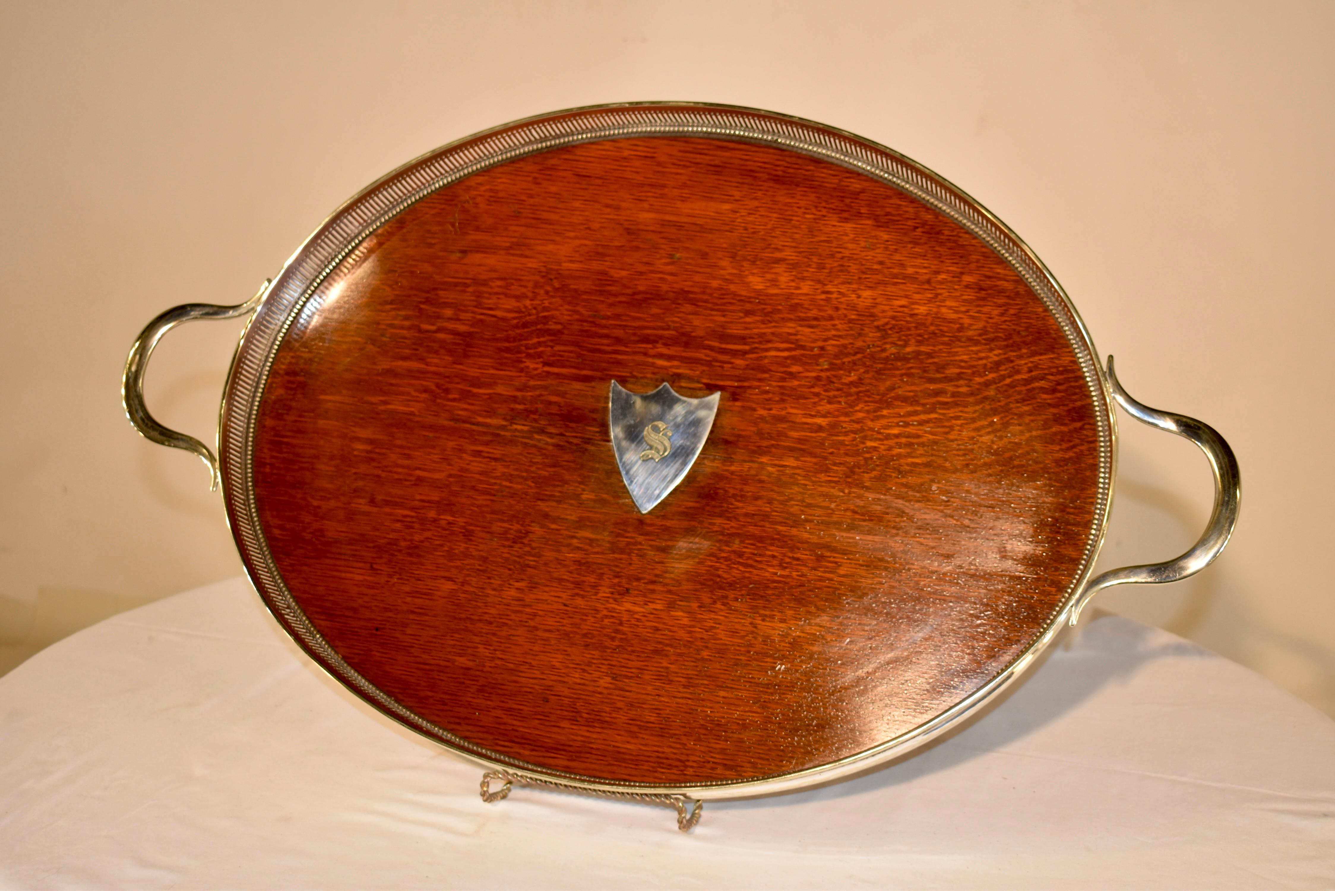 Late 19th Century Treen Gallery Tray In Good Condition For Sale In High Point, NC