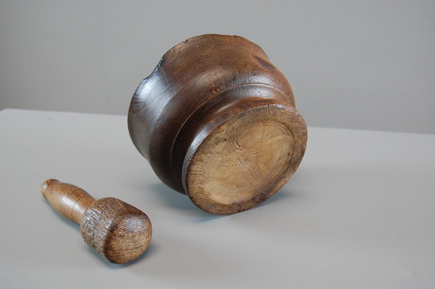 Late 19th Century Treen Pestle and Mortar 1