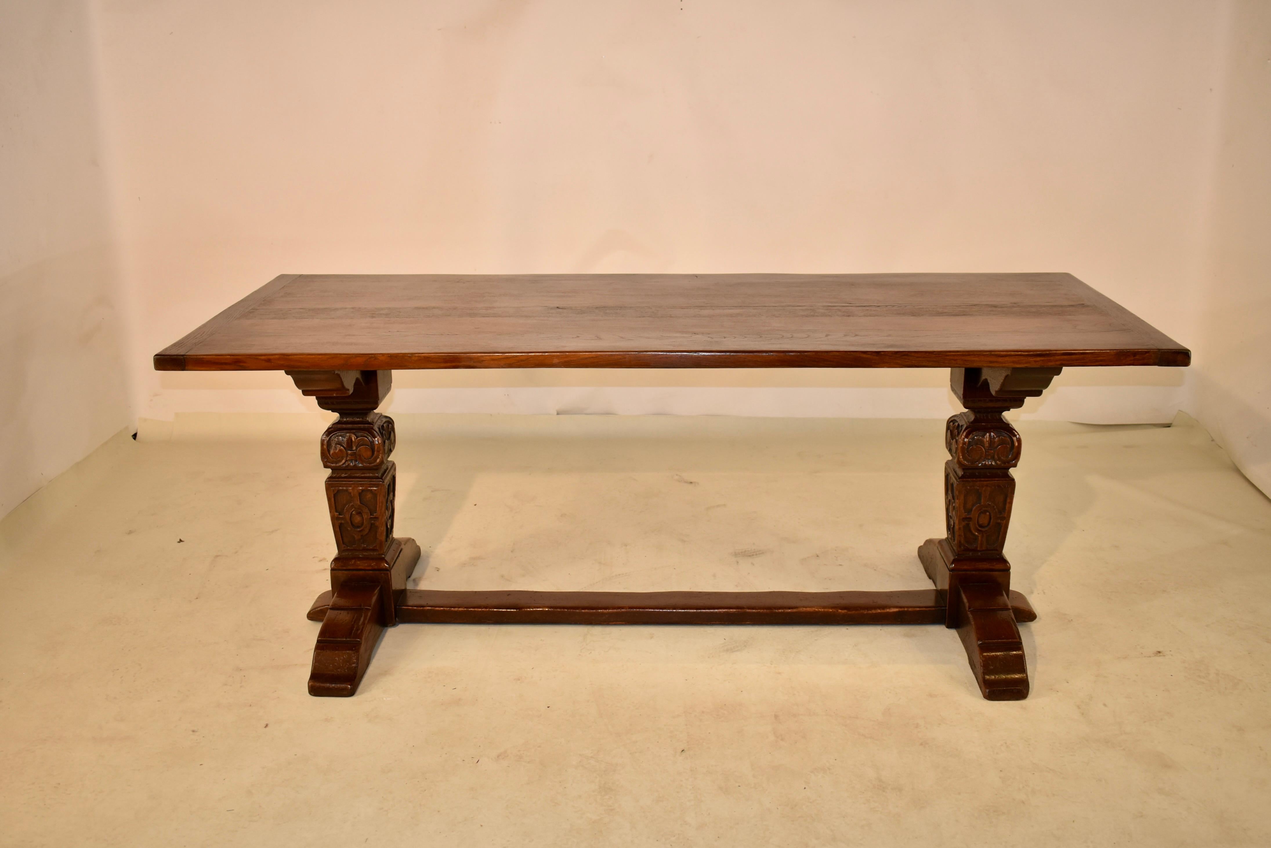 Late 19th Century Trestle Table 1