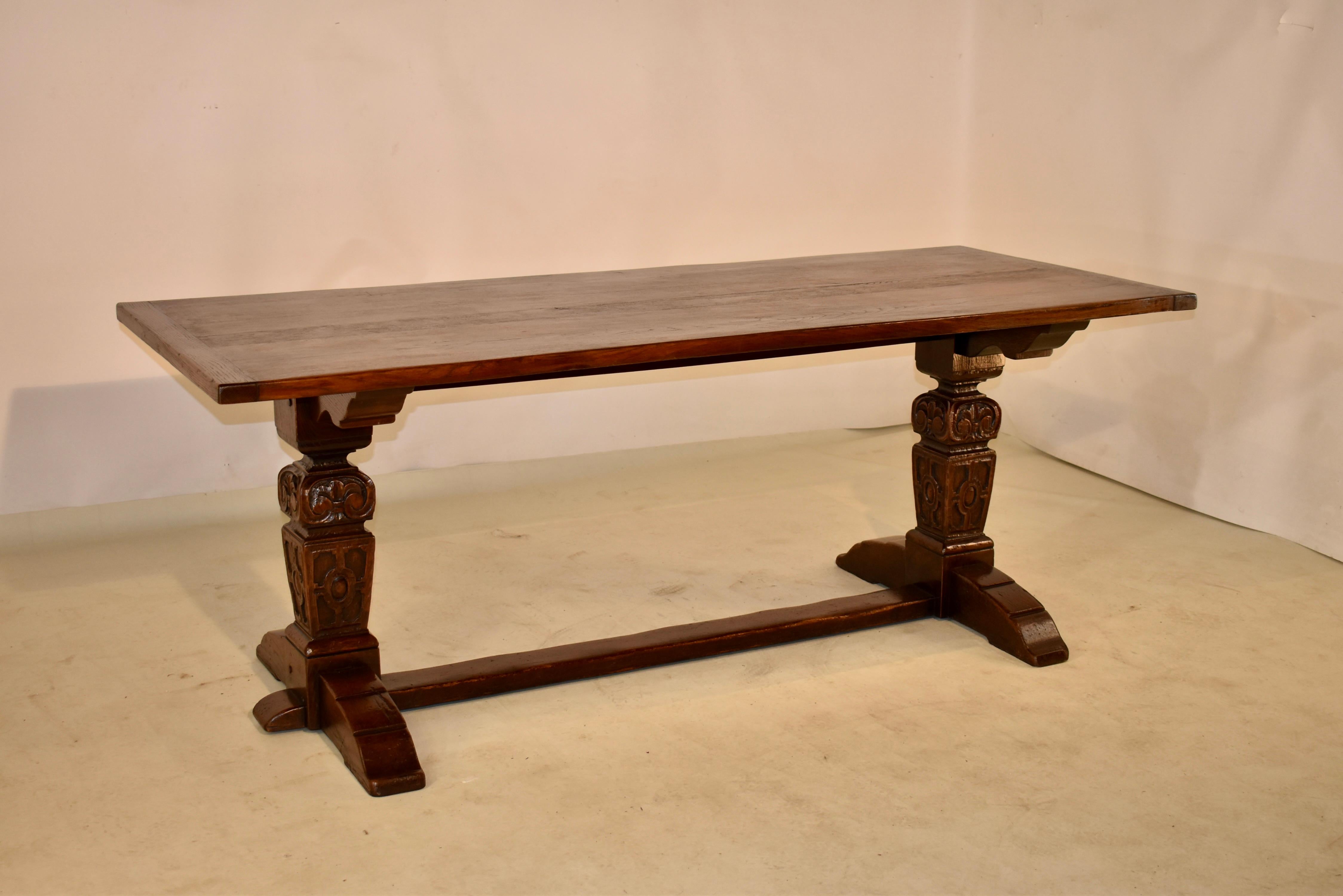 Late 19th Century Trestle Table 2