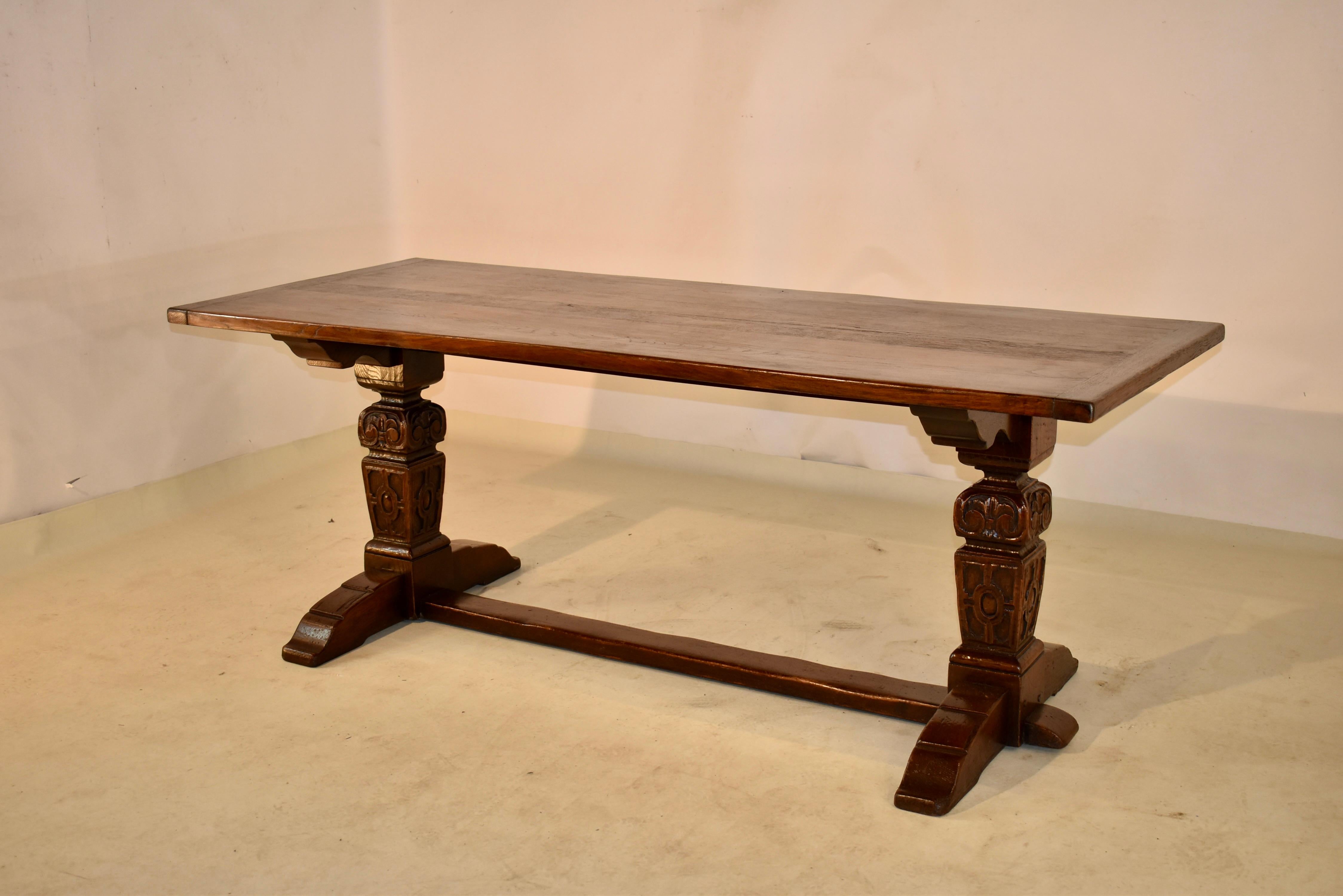 Late 19th Century Trestle Table 3