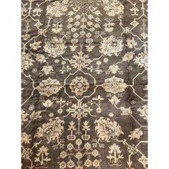 Late 19th Century Tribal Turkish Oushak Rug
