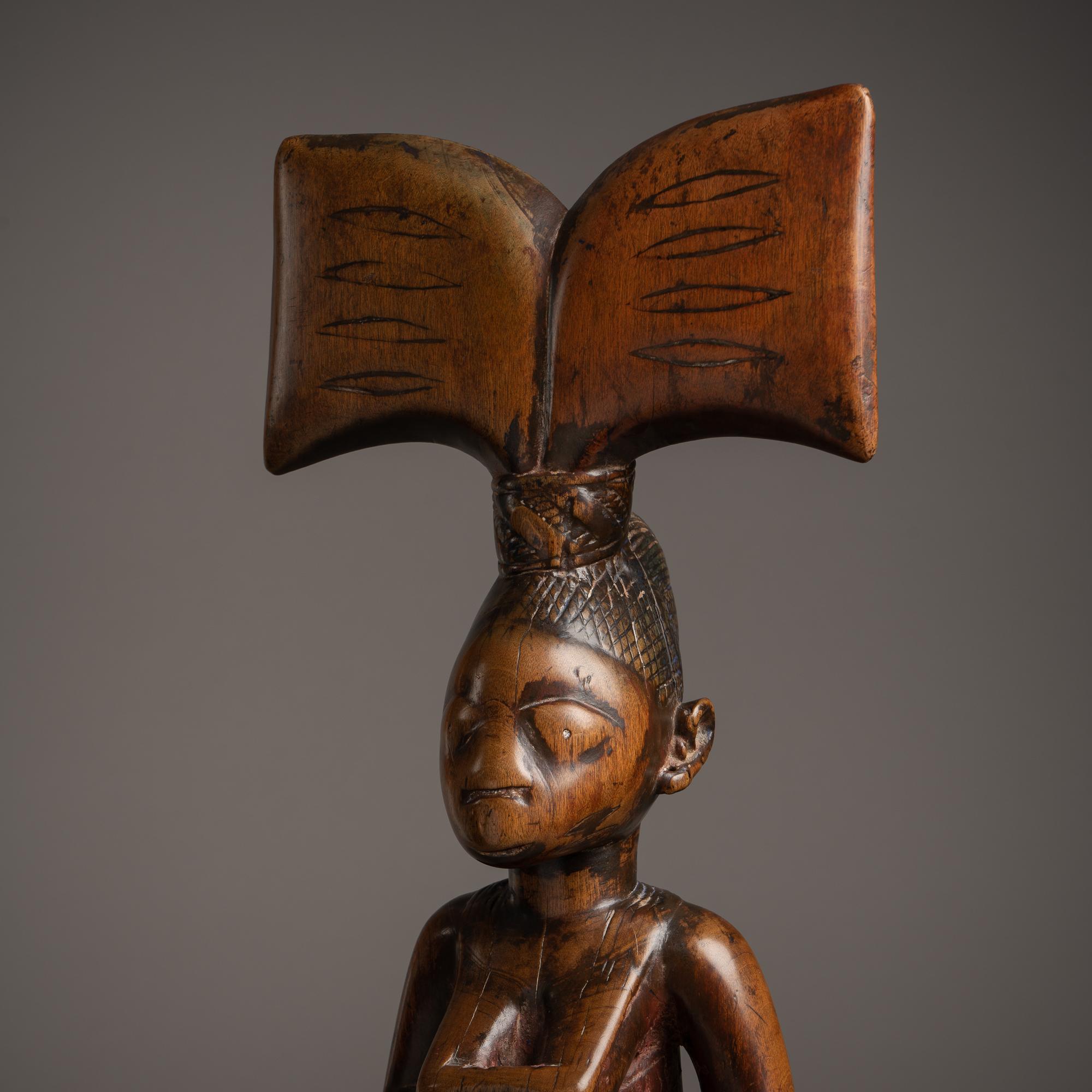 Nigerian Late 19th Century Tribal Yoruba Shango Figure, Nigeria