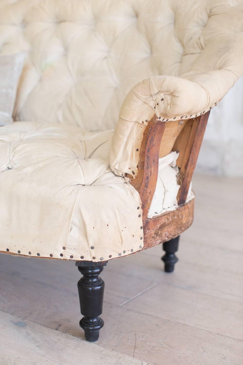 Late 19th Century Tufted Loveseat 1