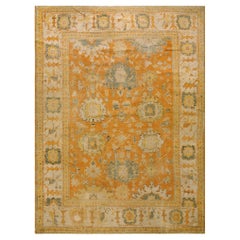 Antique Late 19th Century Turkish Oushak Carpet ( 8'4''x 11'2'' - 254 x 340 )