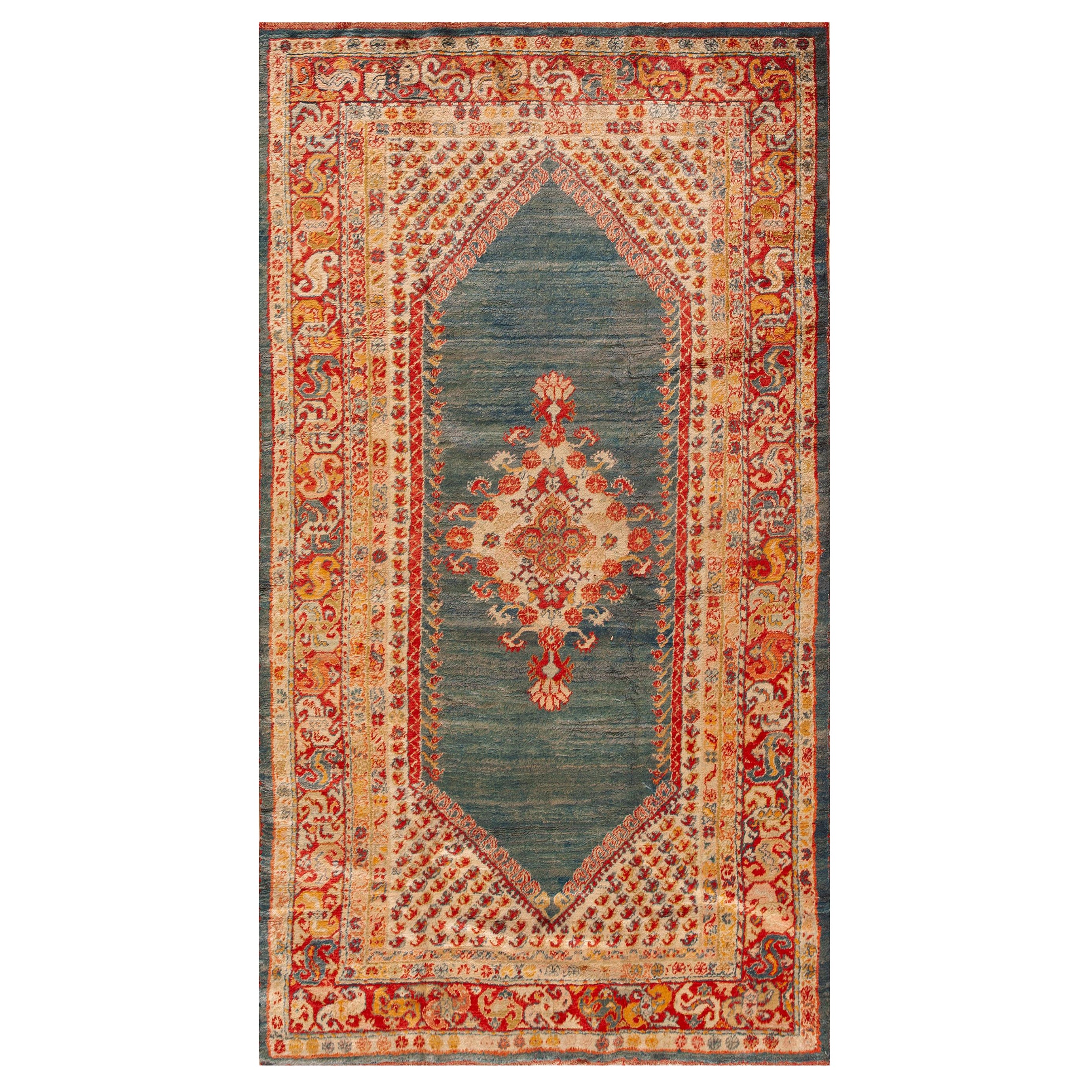 Trkischer Angora- Oushak-Teppich des spten 19. Jahrhunderts ( 5'' 2'''' x 9'' 4'''' - 157 x 284 )