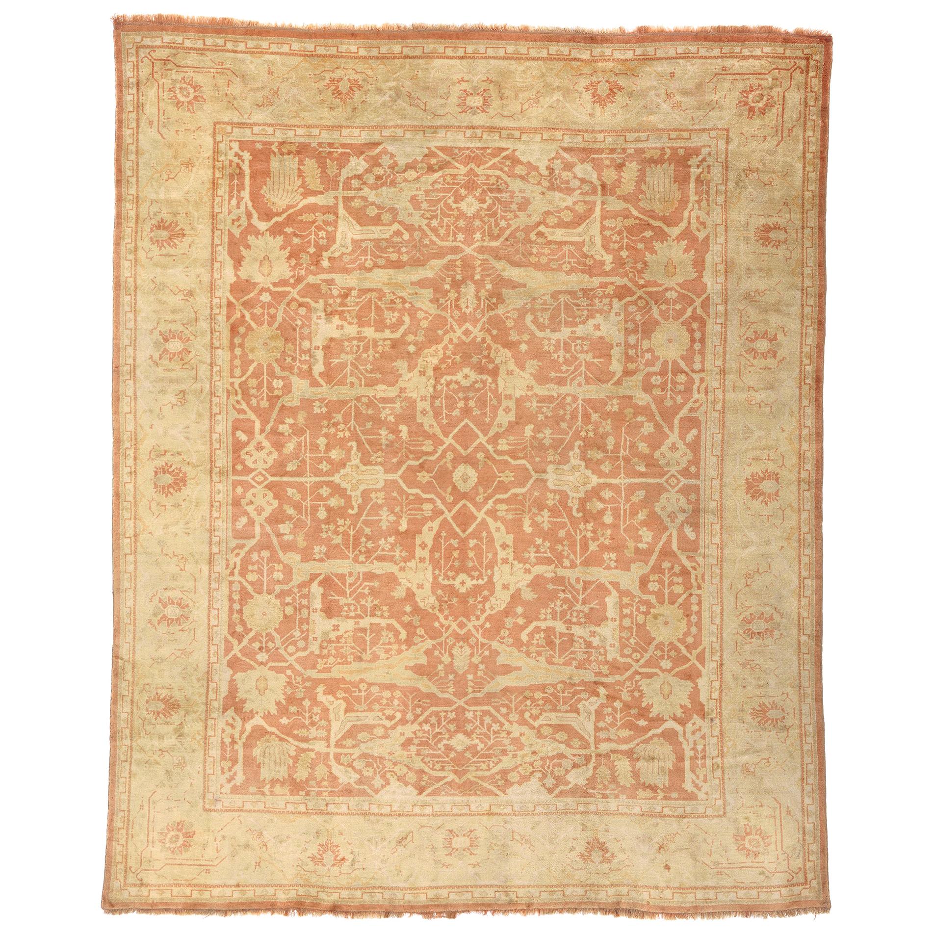 Late 19th Century Turkish Oushak Rug