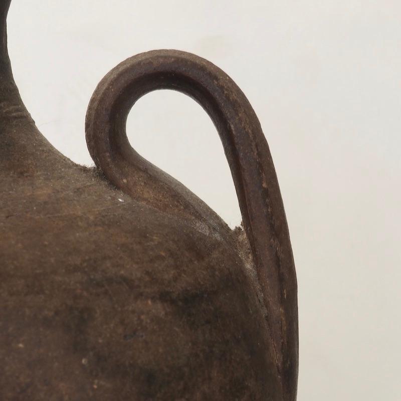 Late 19th Century Two Handled Antique Portuguese Stoneware Jug For Sale 4