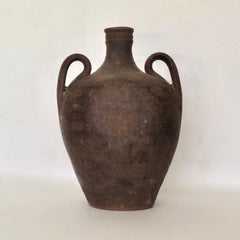 Late 19th Century Two Handled Antique Portuguese Stoneware Jug