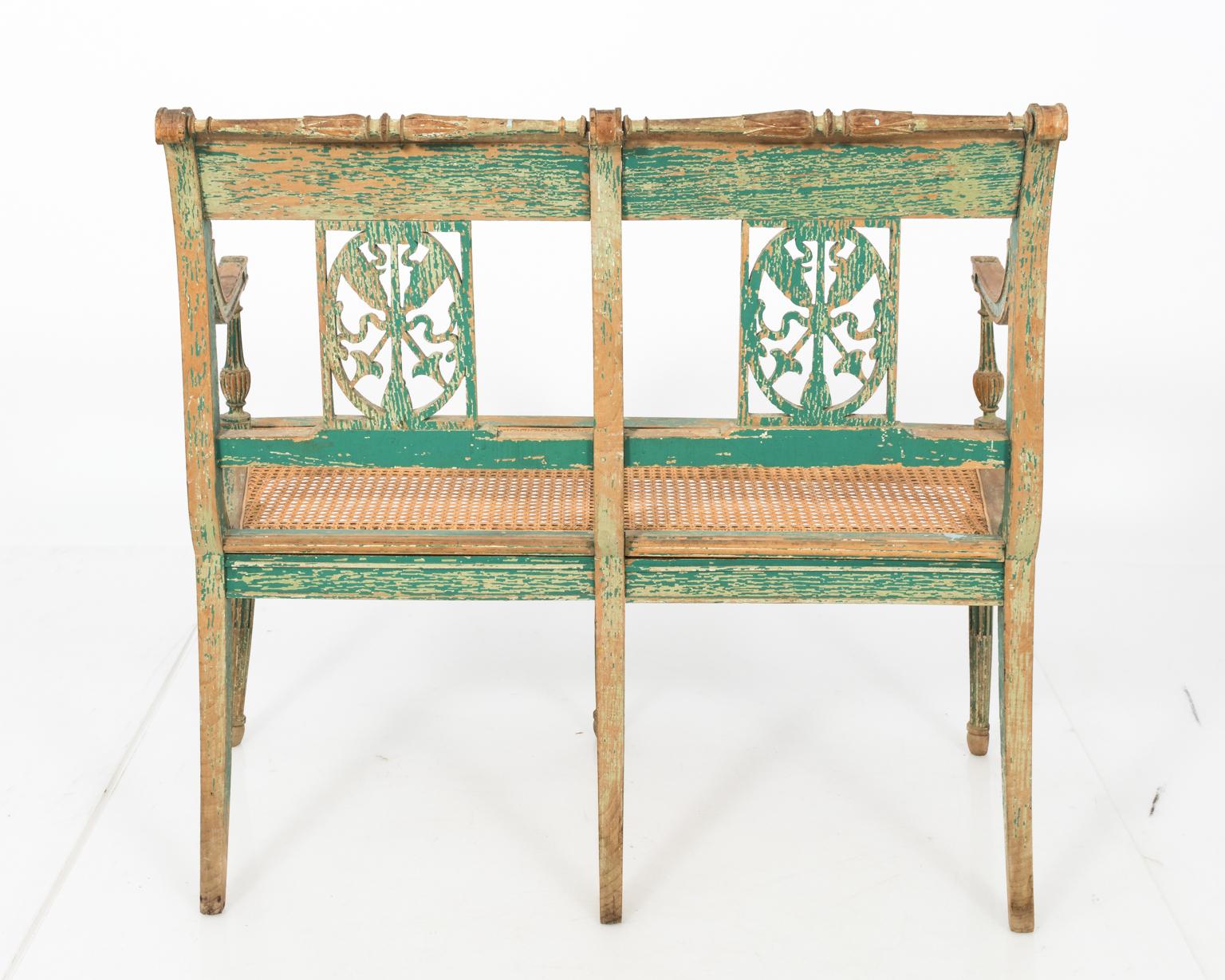Late 19th Century Two-Seated French Bench 6