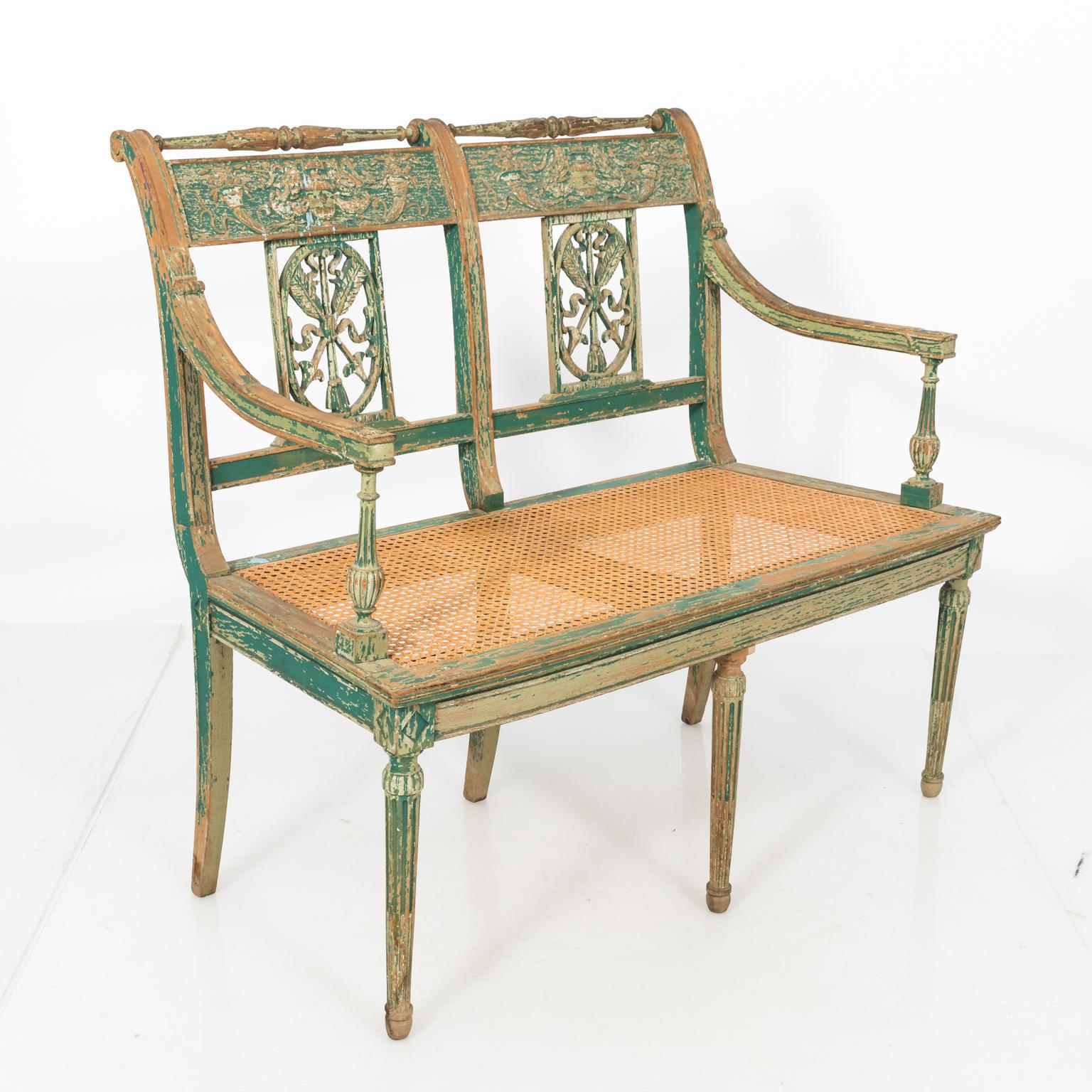 Late 19th Century Two-Seated French Bench 2