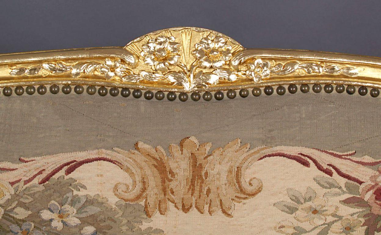 Late 19th Century Upholstered Sofa with Hunting Motifs, France 5